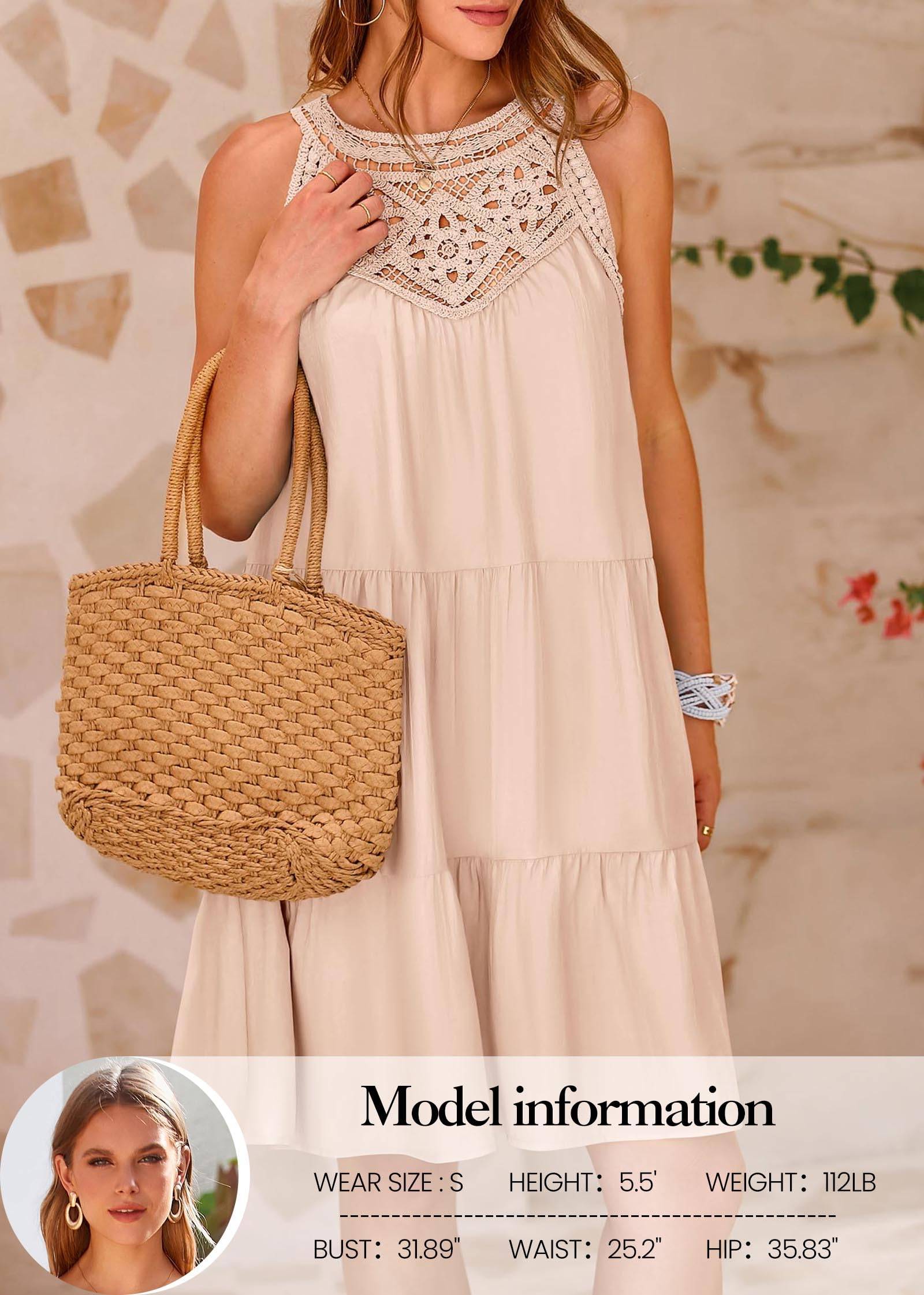 Womens Summer Casual Sundress A Line Dresses