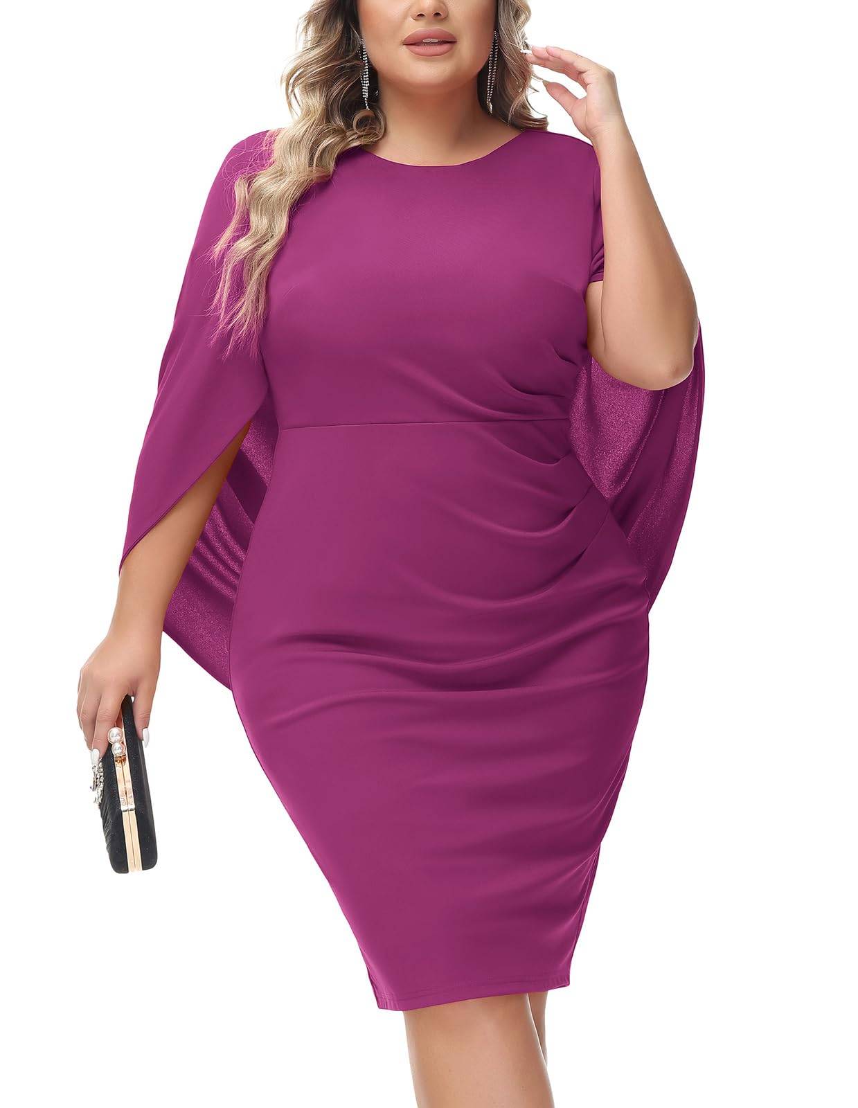 Women Plus Size Dresses Midi Party Short Dress