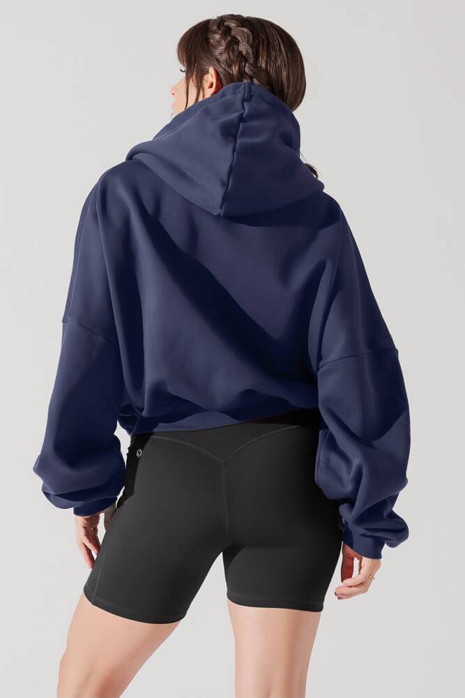 Zip Cloud Hoodie - Academic Navy