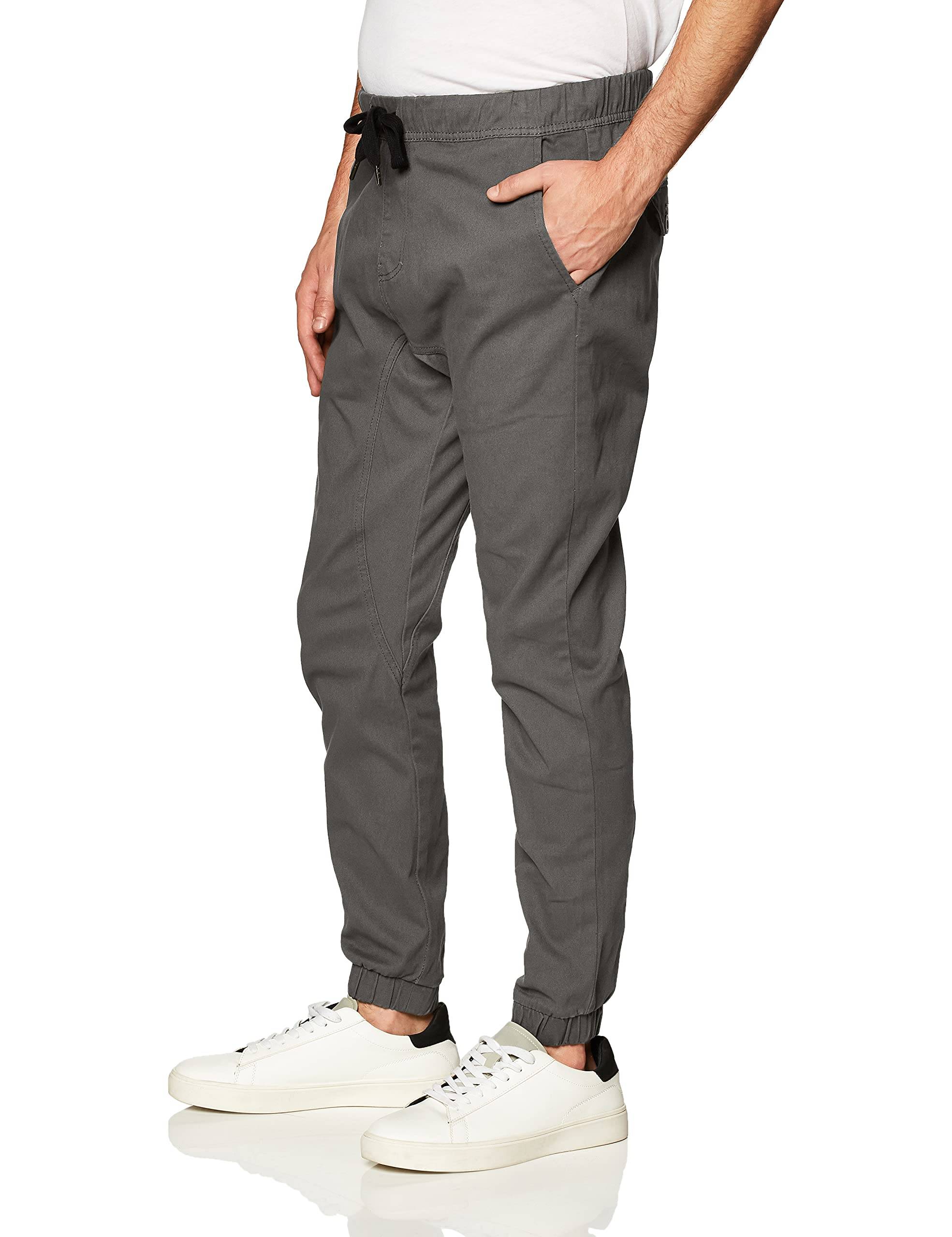 Men's Basic Stretch Twill Jogger Pants-Reg and Big &amp; Tall Sizes