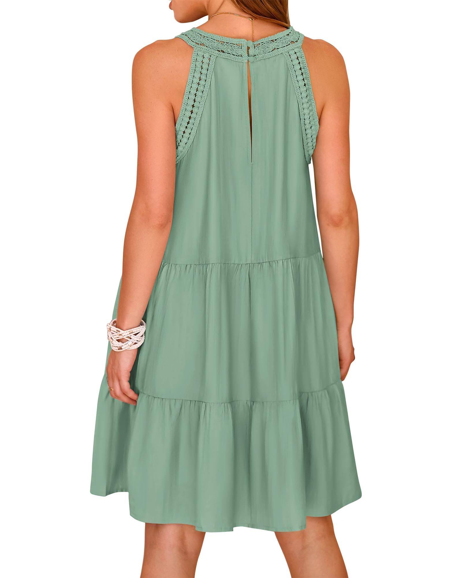 Womens Summer Casual Sundress A Line Dresses