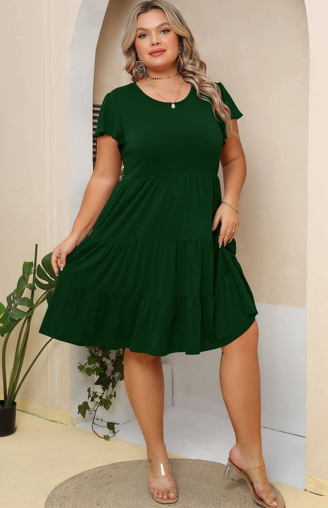 Plus Size Summer Dress for Women Aline Sundresses