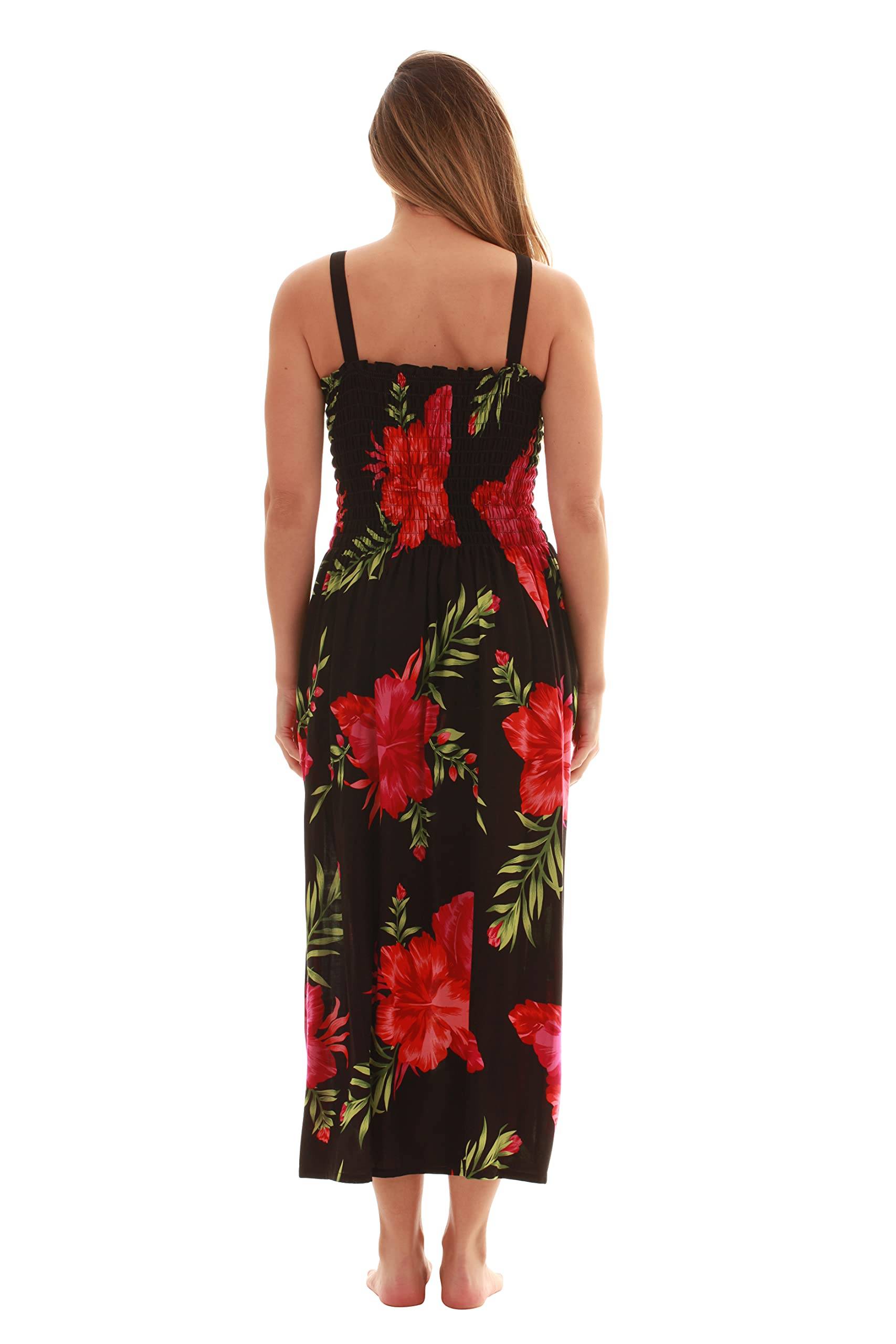 Women Floral Print Sundress Cover Up Summer Dress