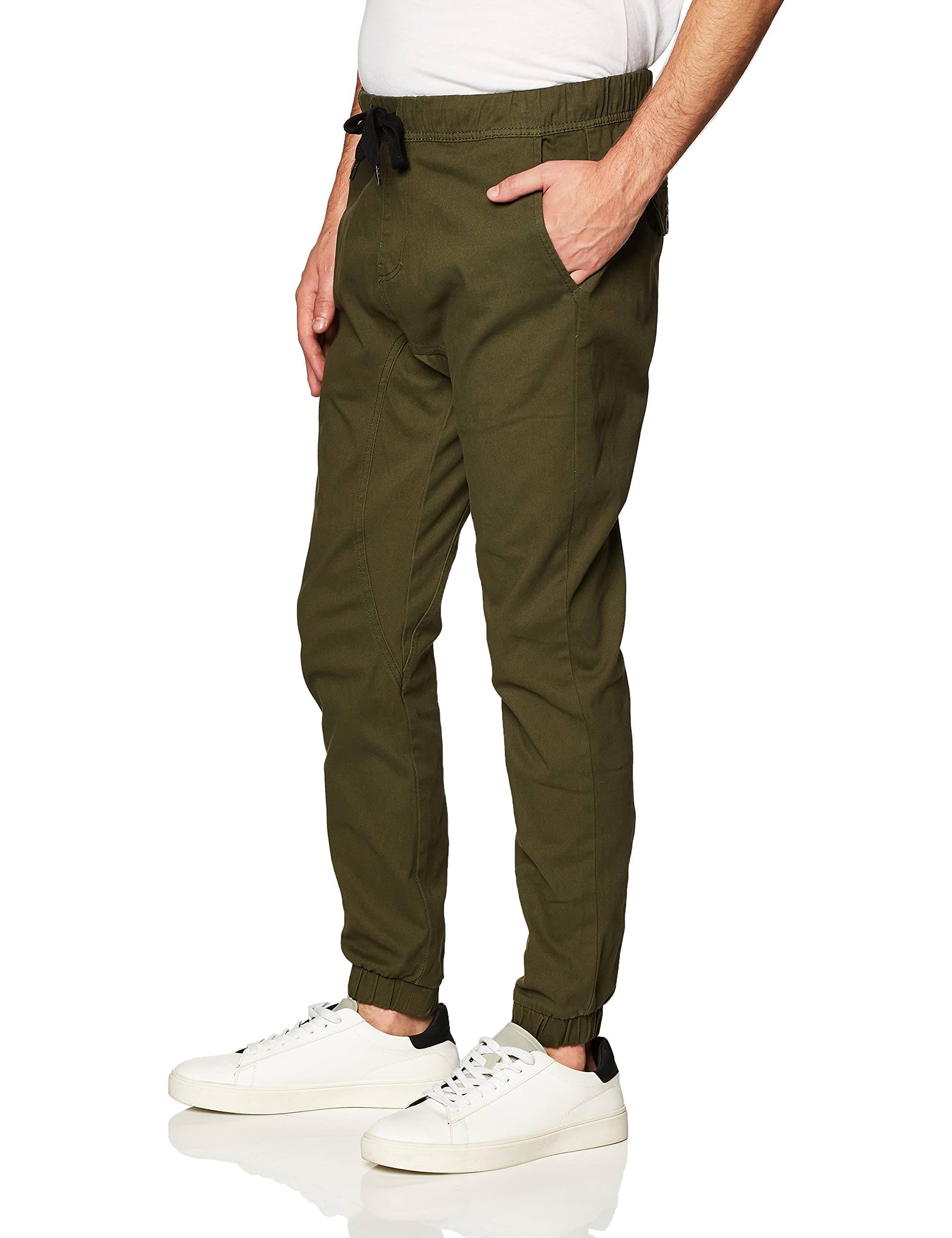 Men's Basic Stretch Twill Jogger Pants-Reg and Big &amp; Tall Sizes