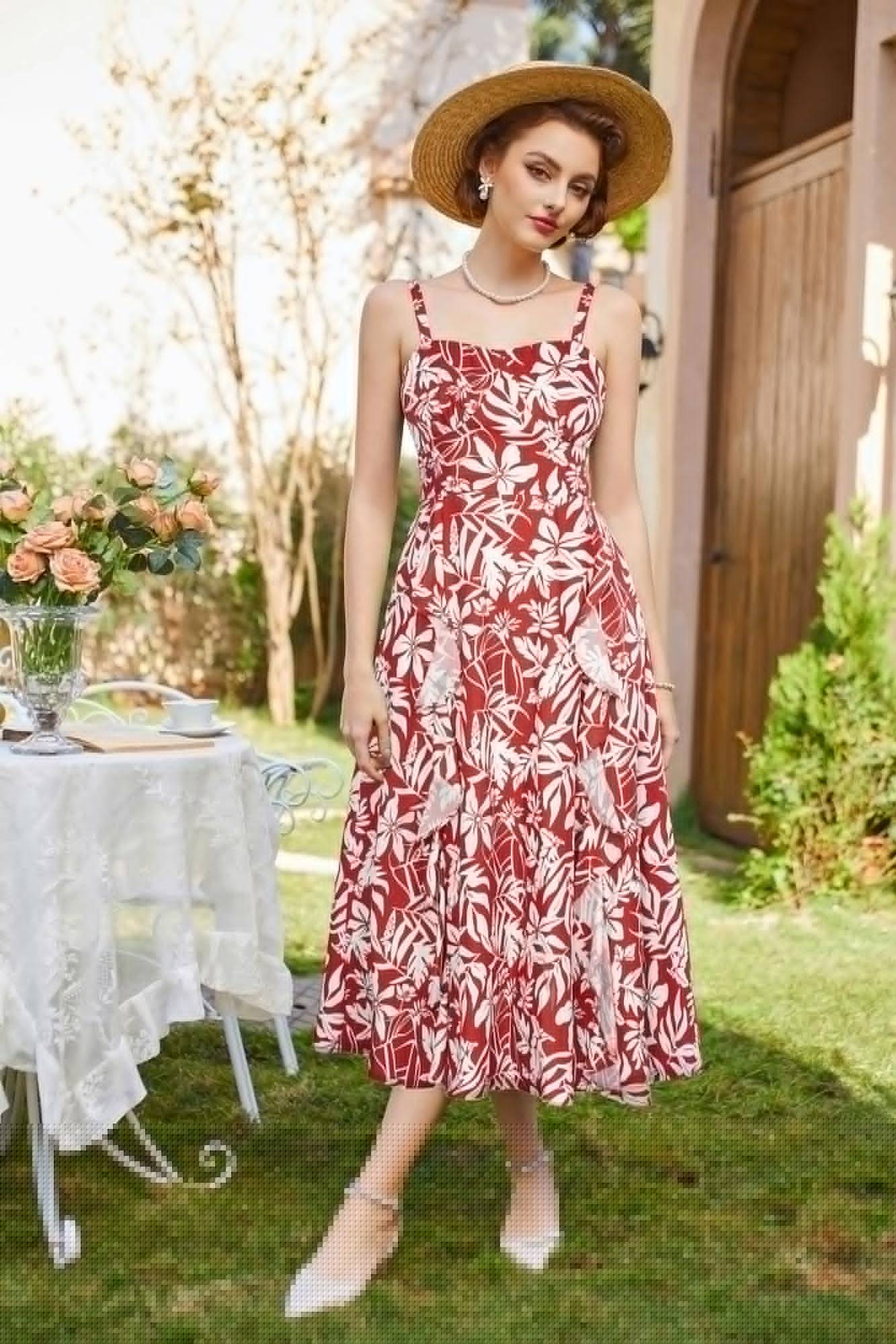 Sun Dresses for Women Boho Midi Dresses