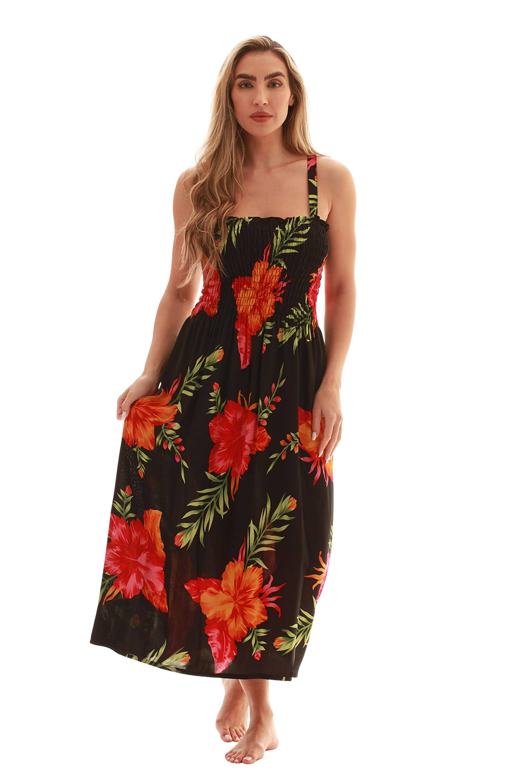 Women Floral Print Sundress Cover Up Summer Dress