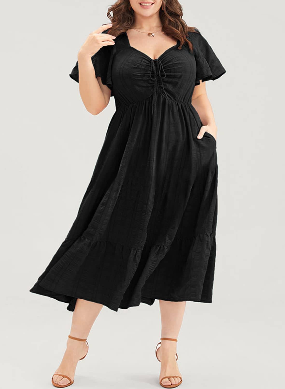 Womens Plus Size Dress Maxi Long Dresses