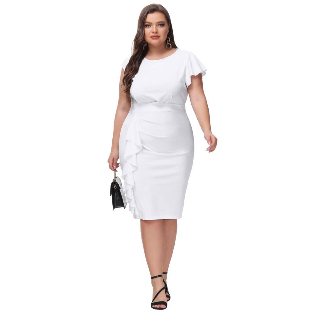 Women's Plus Size Vintage Party Pencil Dress