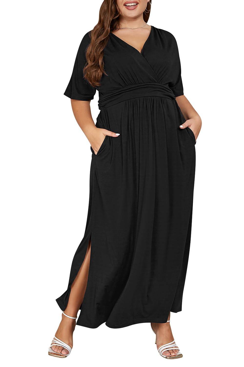 Plus Size Maxi Dresses Women Boho Floral