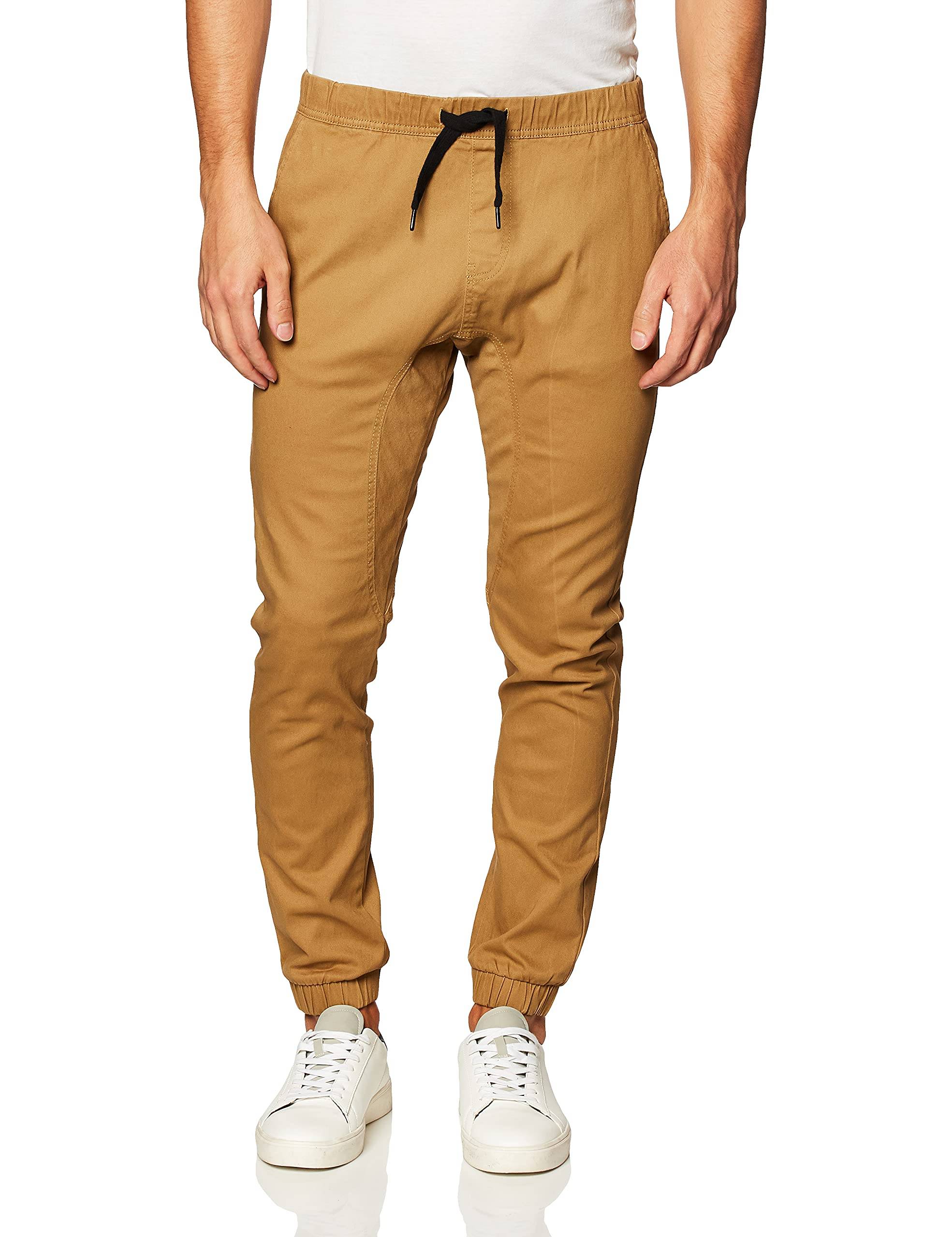 Men's Basic Stretch Twill Jogger Pants-Reg and Big &amp; Tall Sizes