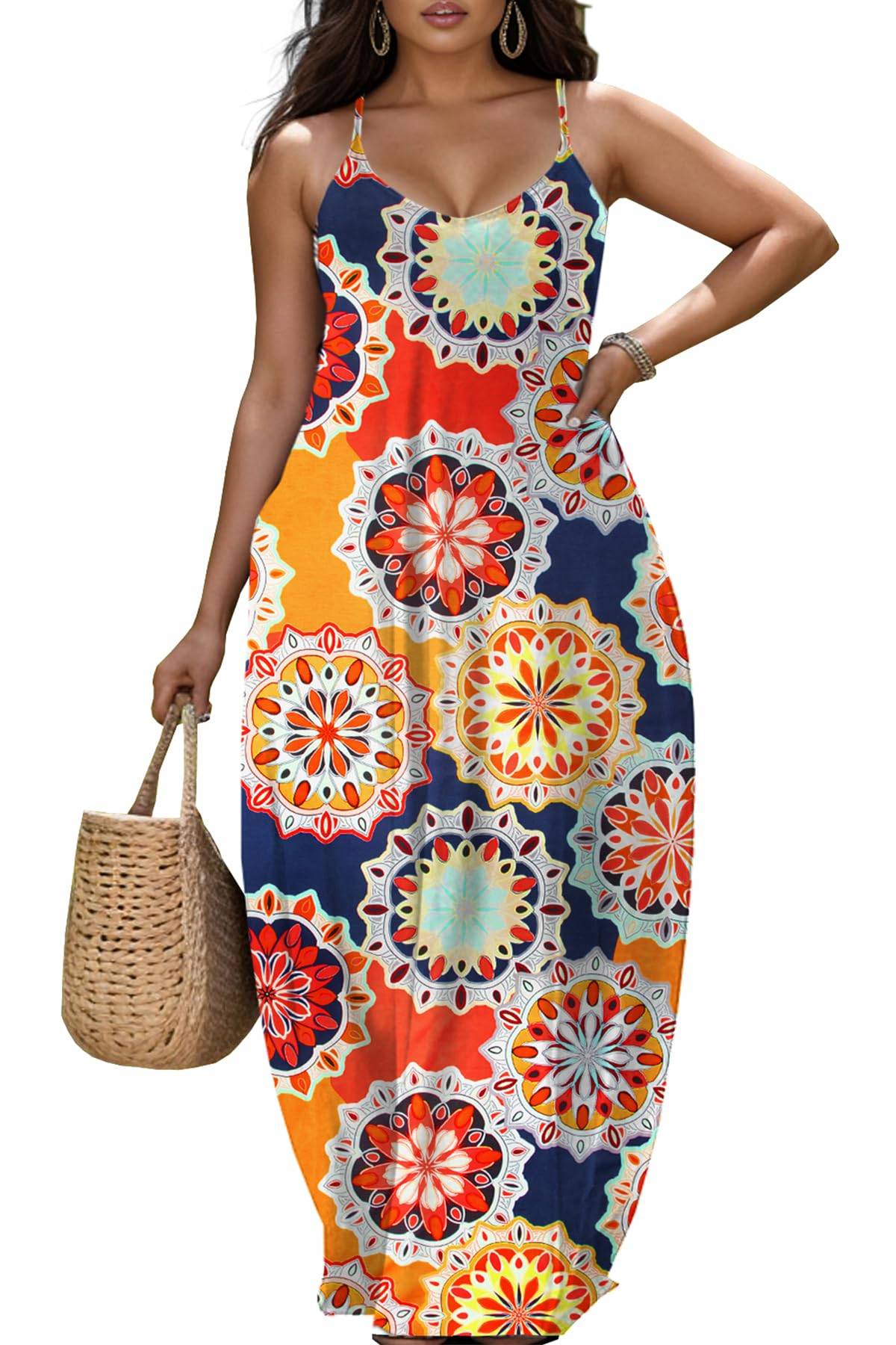 Women's Plus Size Dresses Beach Boho Sundress