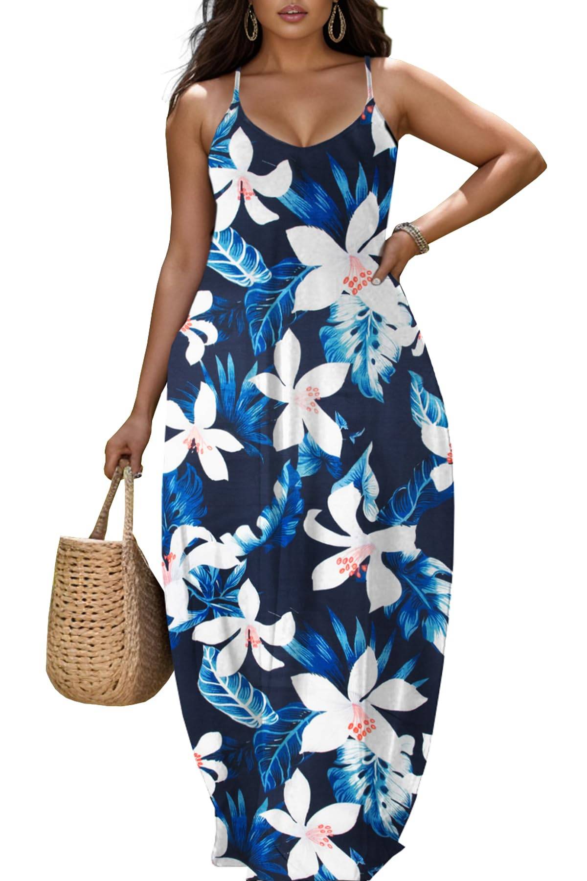 Women's Plus Size Dresses Beach Boho Sundress