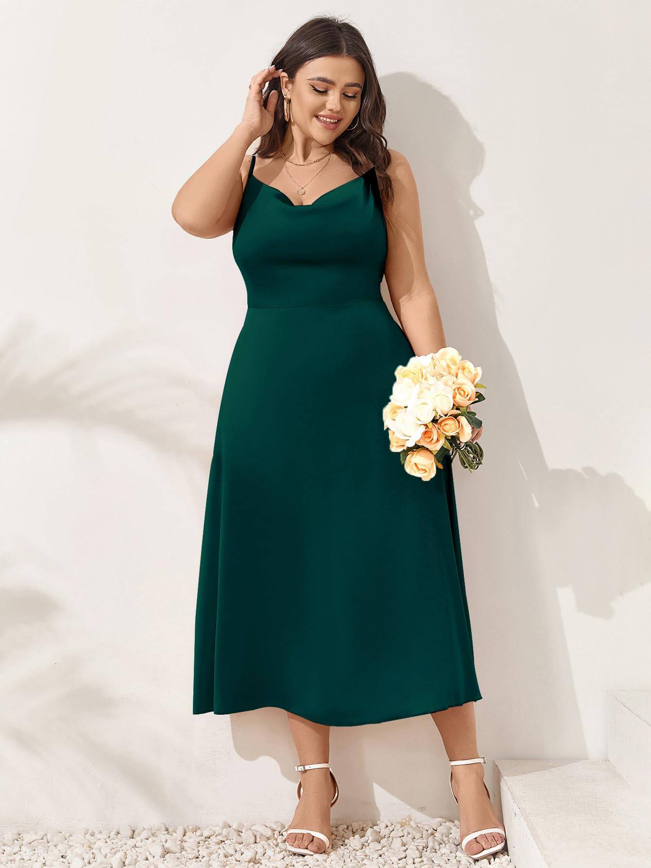 Women Plus Size Dress Party A-Line Maxi Dresses