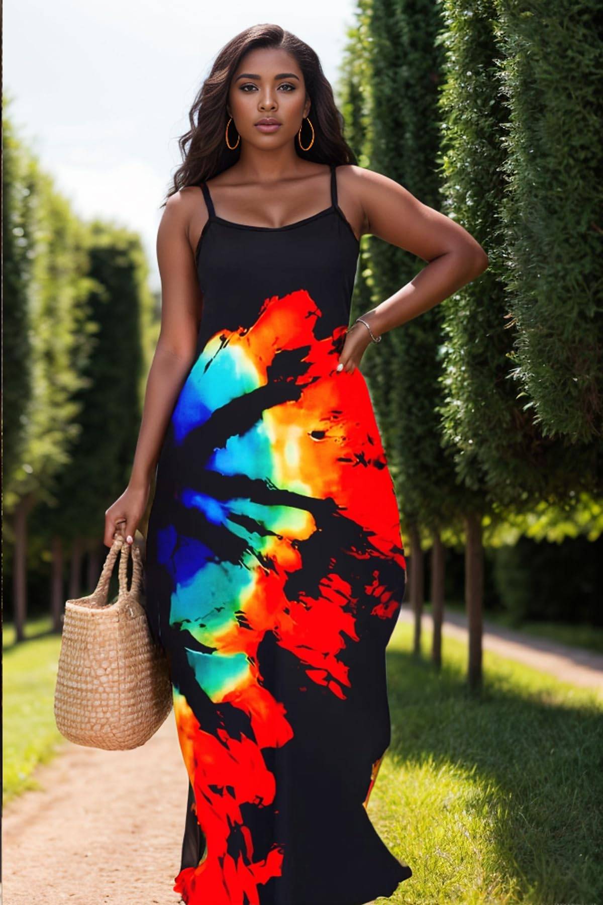 Women's Plus Size Dresses Beach Boho Sundress