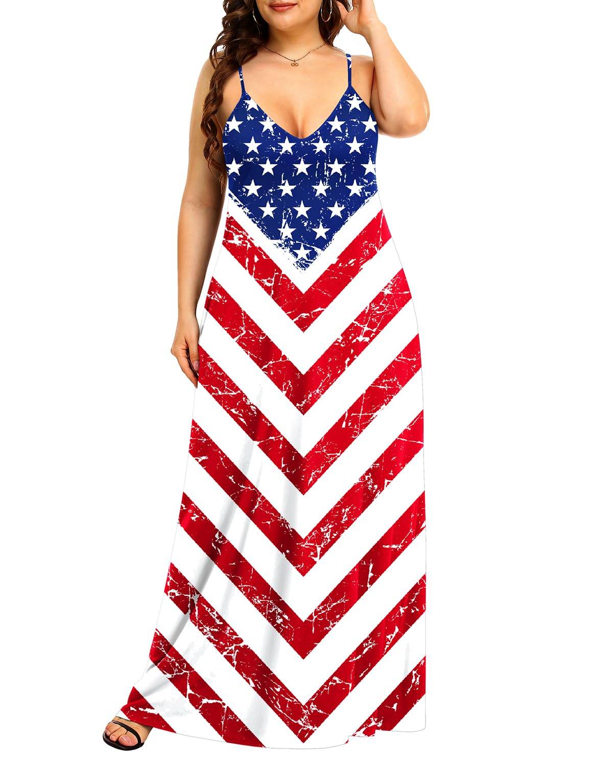 Fashion Women's Summer Maxi Dress Plus Size