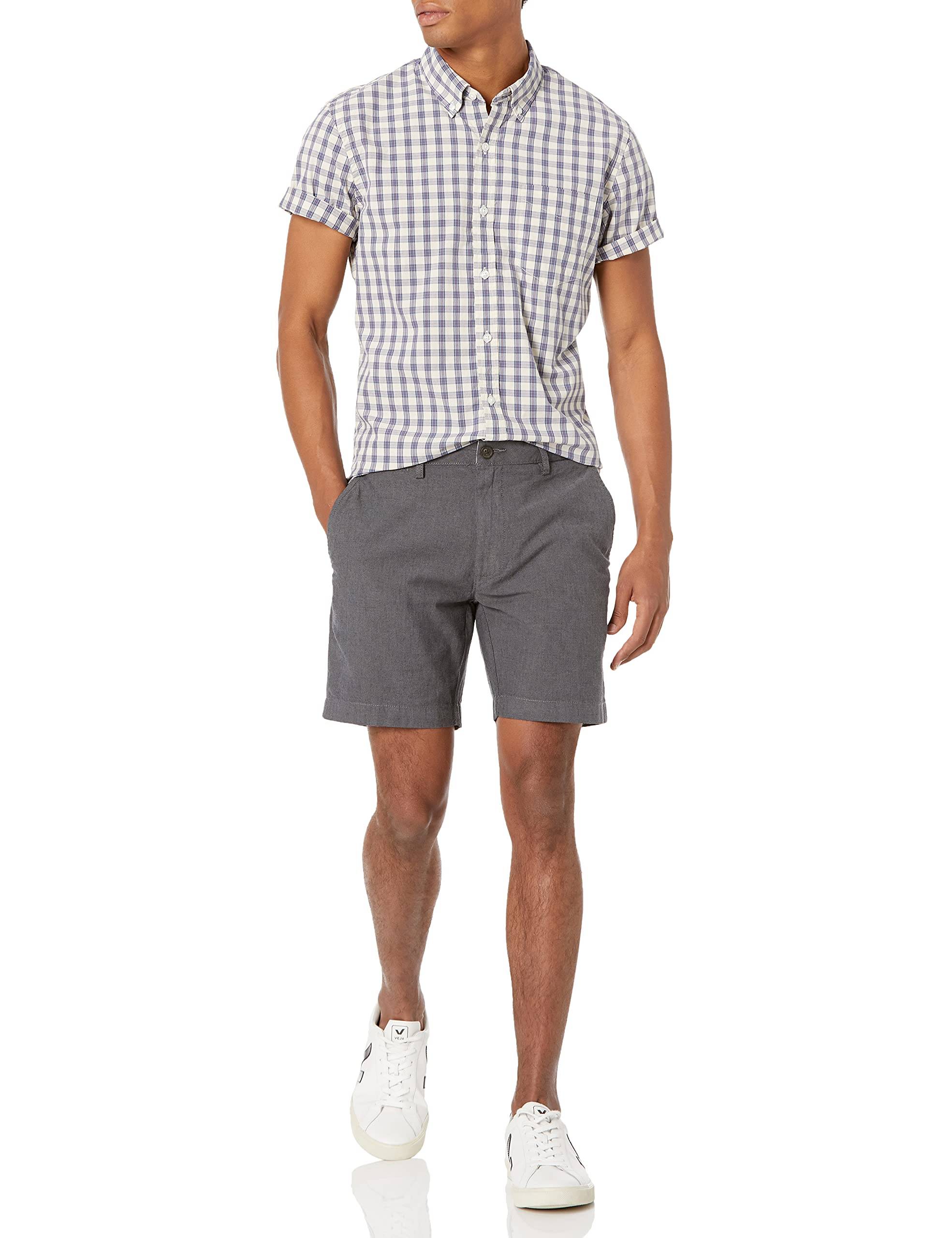 Men's Slim-Fit 7" Lightweight Comfort Stretch Oxford Shorts (Previously Goodthreads)