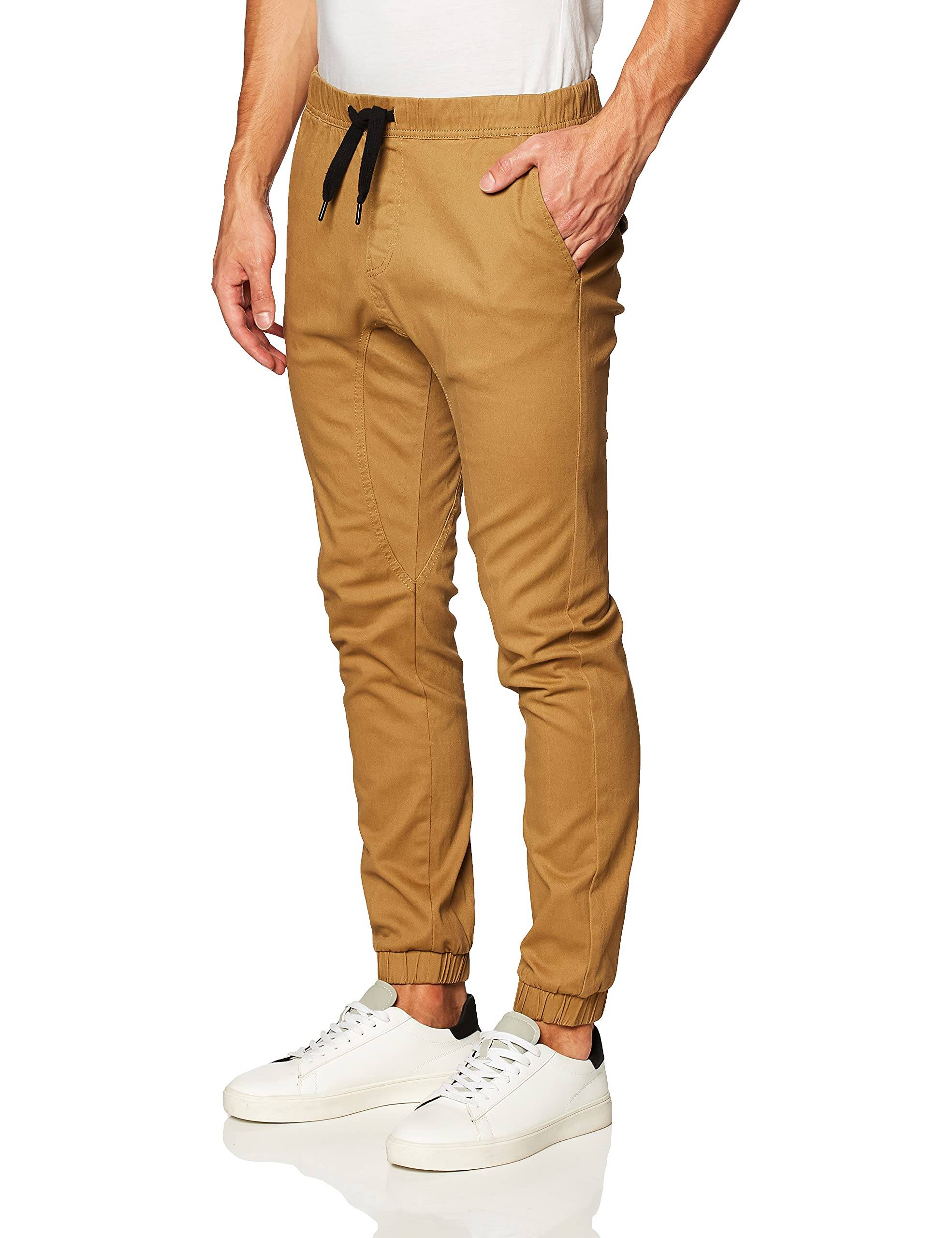 Men's Basic Stretch Twill Jogger Pants-Reg and Big &amp; Tall Sizes