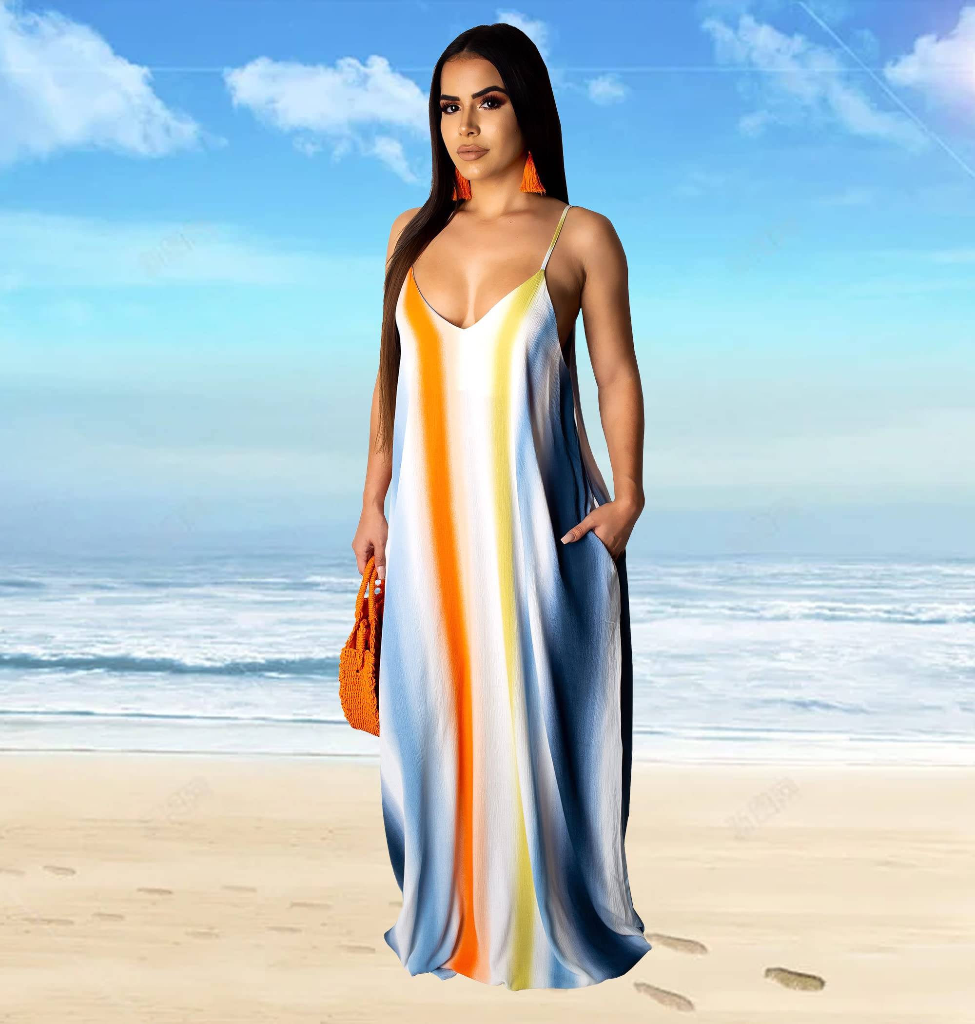 Summer Maxi Dresses for Women Plus Size Sundresses