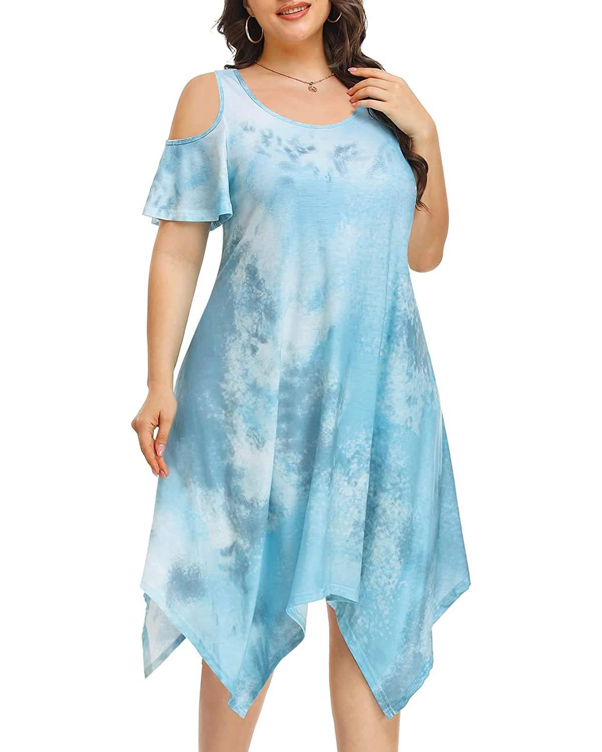 Women's Plus Size Sundress Dress with Pockets