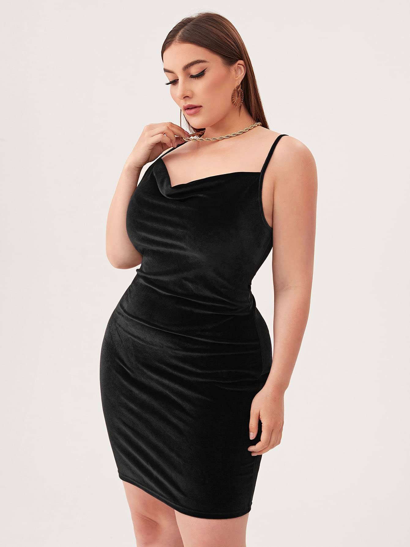 Women's Sexy Plus Size Strap Party Club Mini Dress