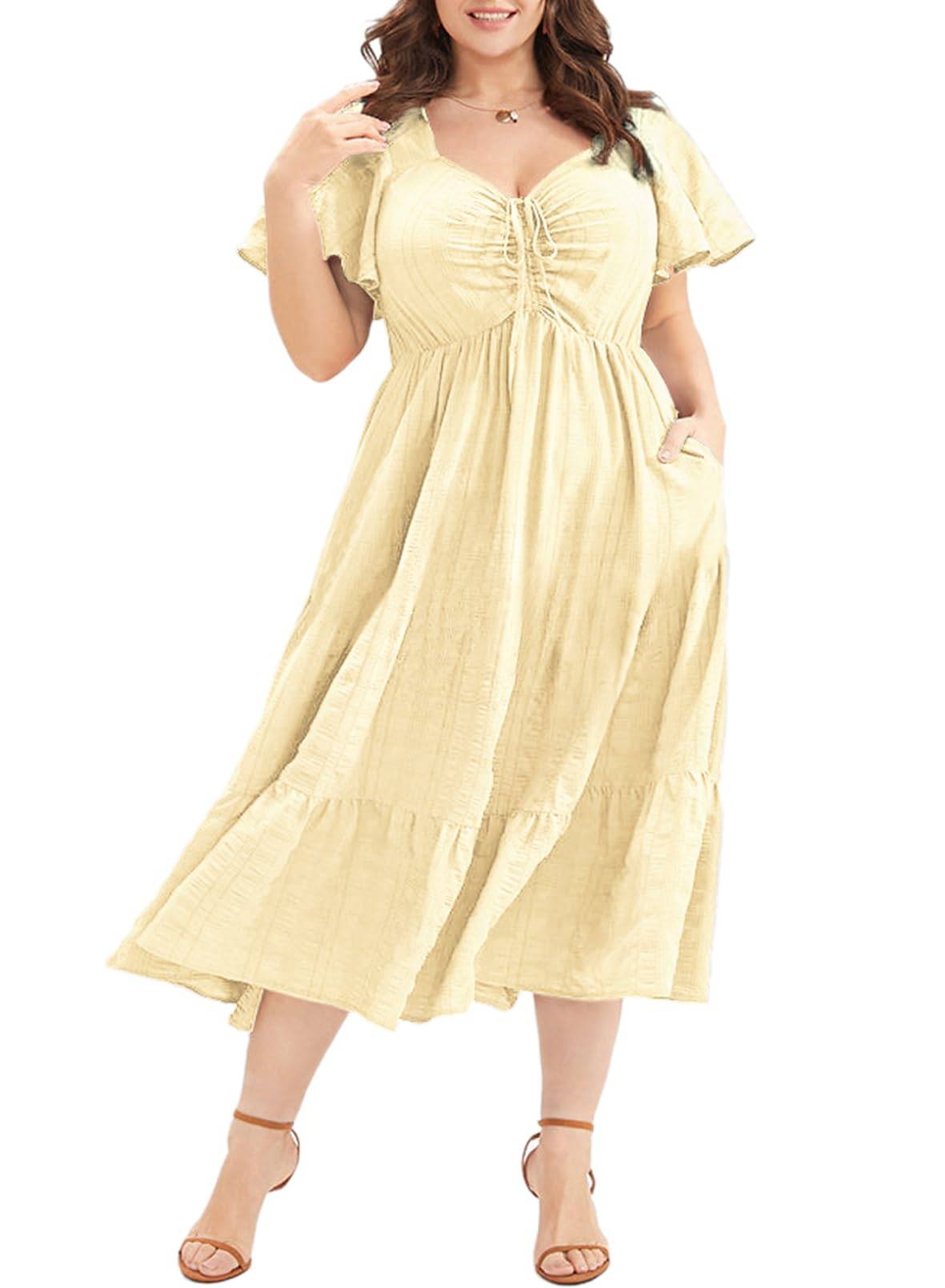 Womens Plus Size Dress Maxi Long Dresses