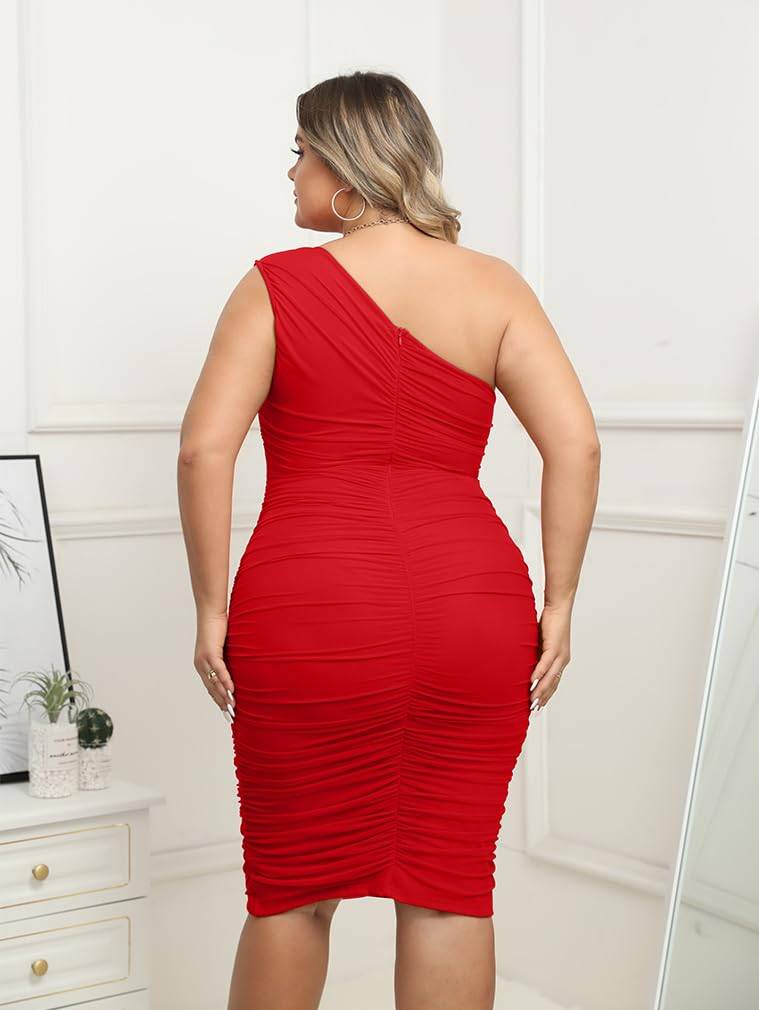 Womens Plus Size Dresses Sexy Midi Party Dress