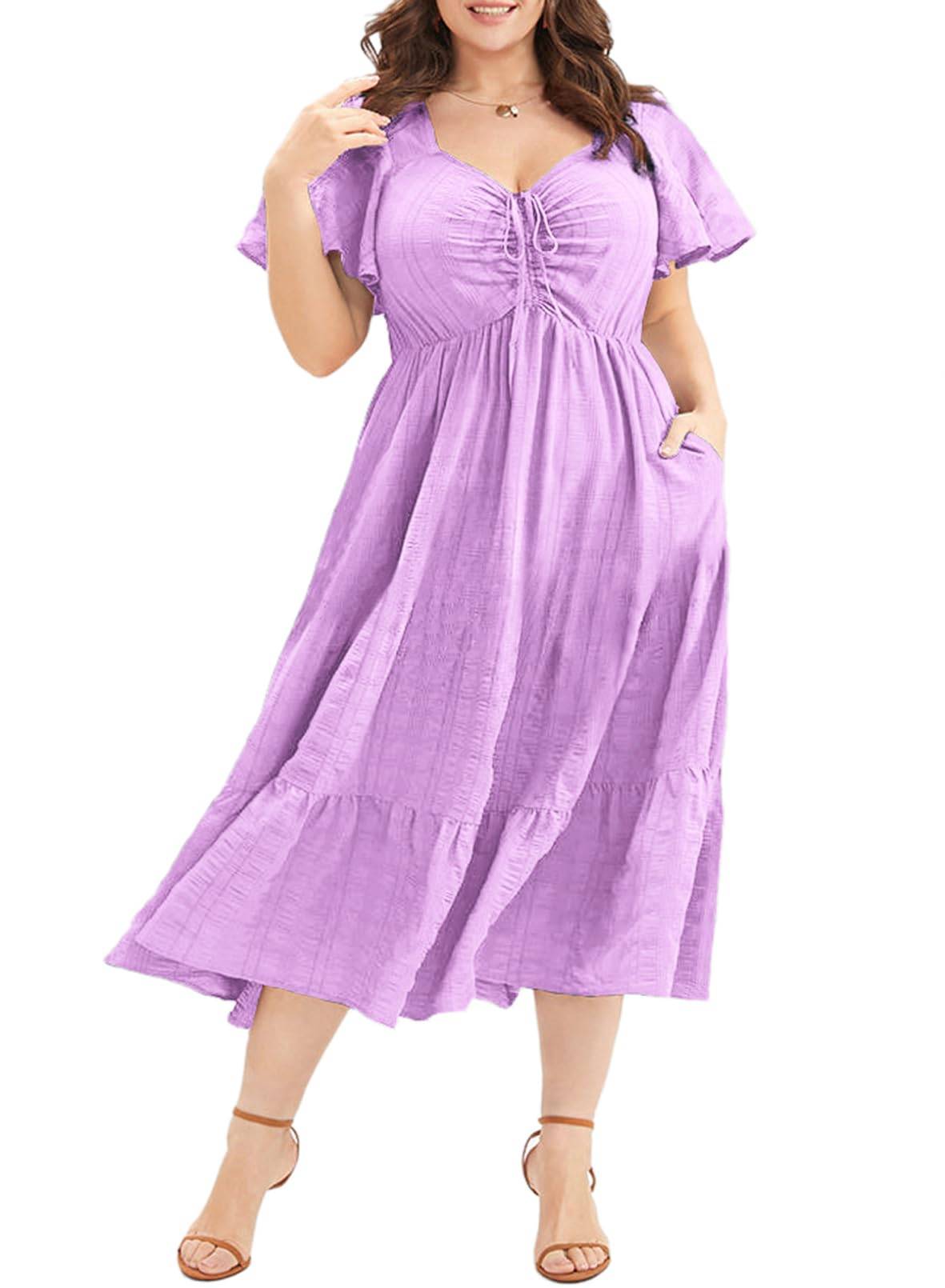 Womens Plus Size Dress Maxi Long Dresses