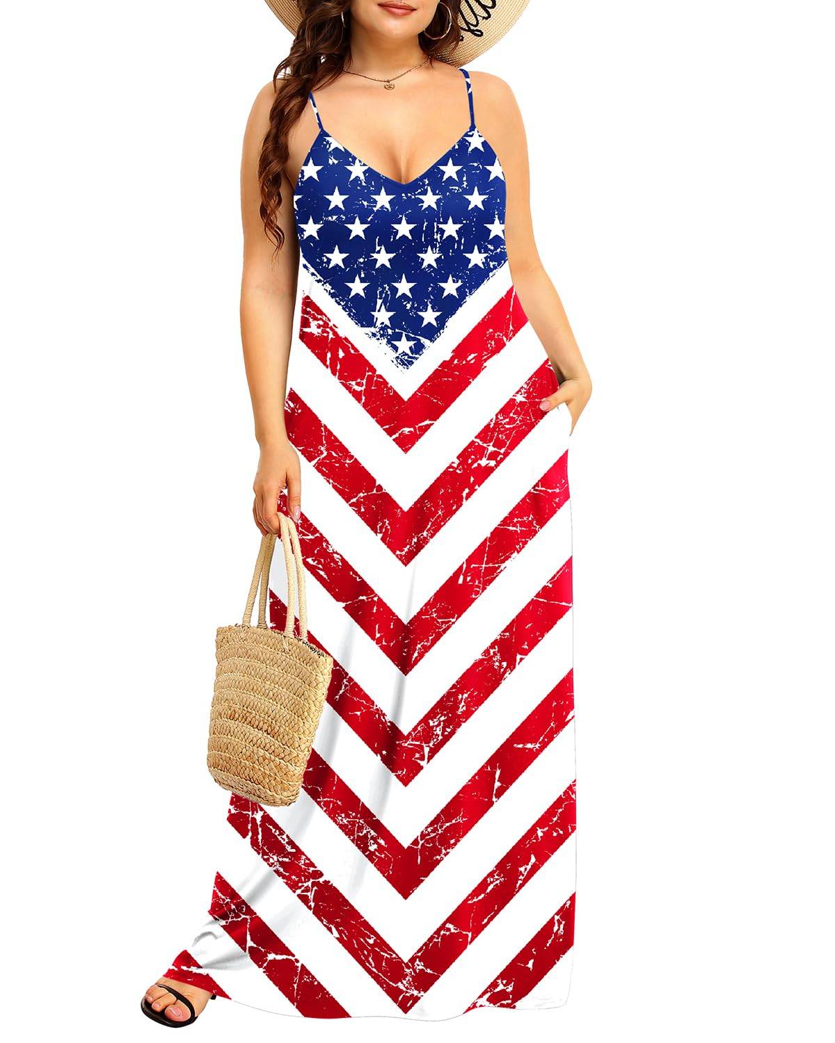 Fashion Women's Summer Maxi Dress Plus Size