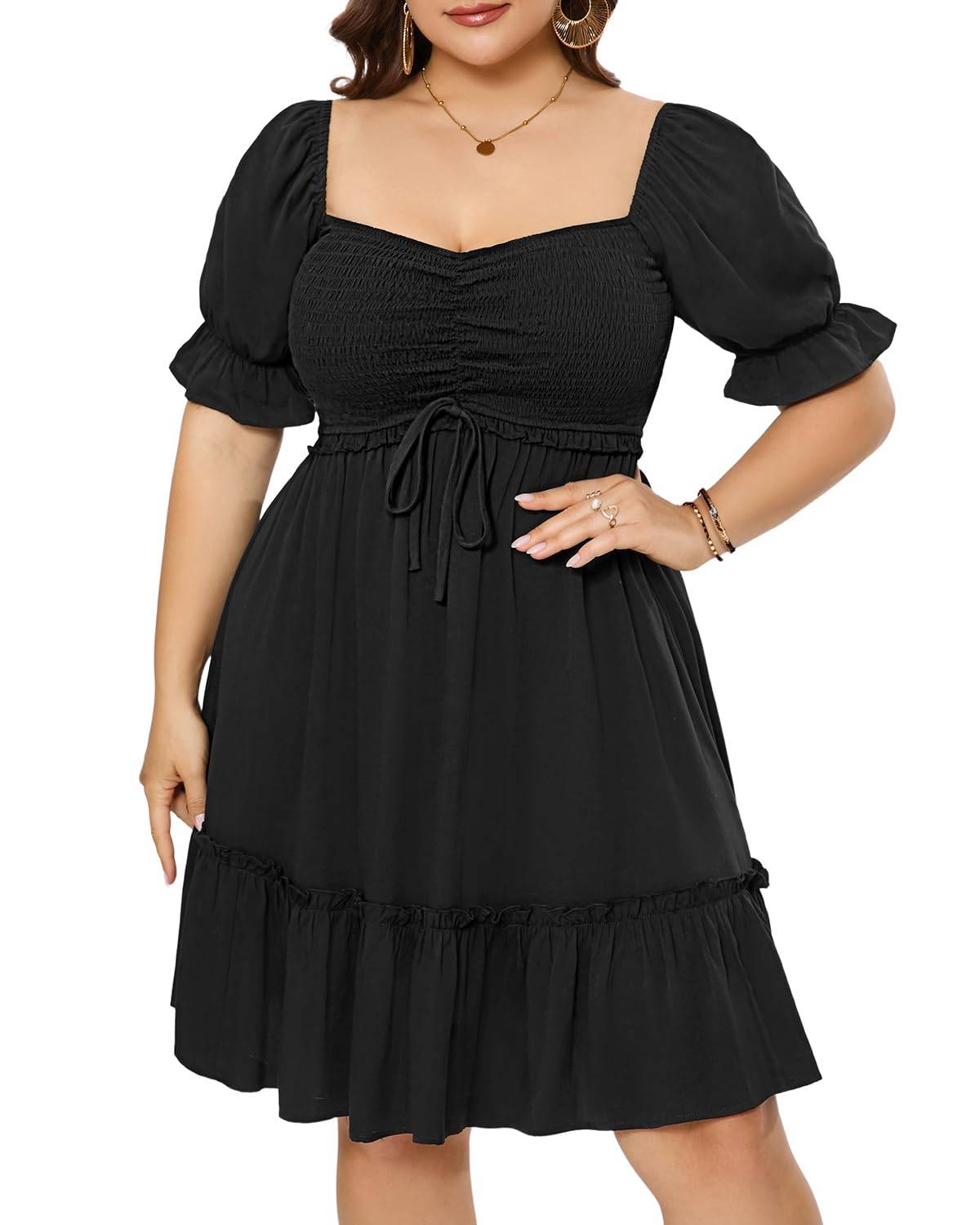 Fashion Women Plus Size Short Summer Mini Dress