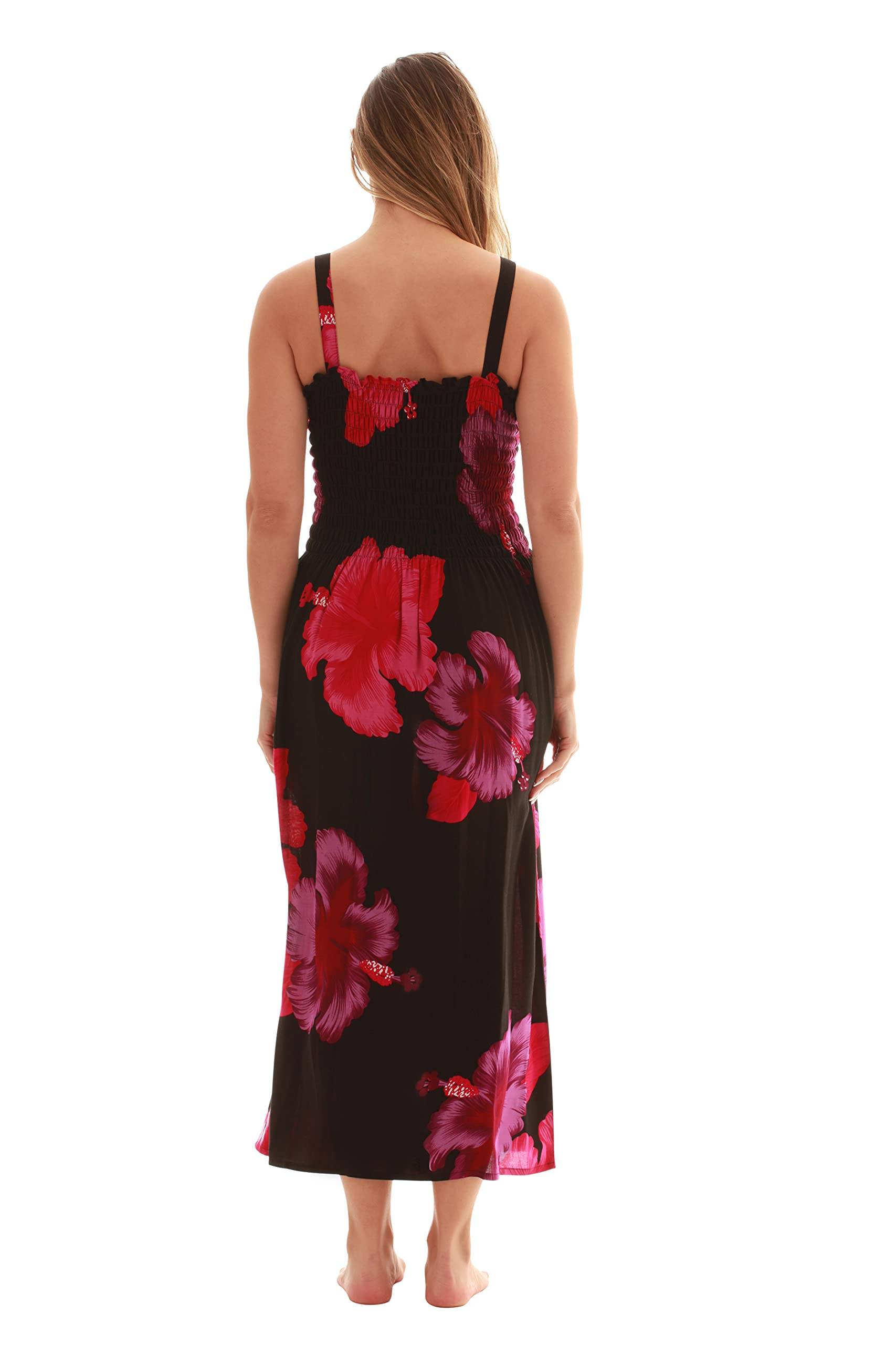 Women Floral Print Sundress Cover Up Summer Dress