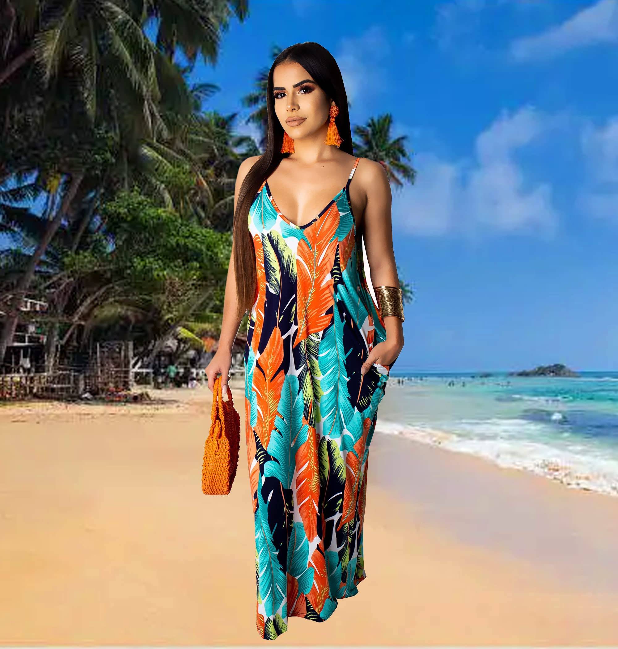 Summer Maxi Dresses for Women Plus Size Sundresses