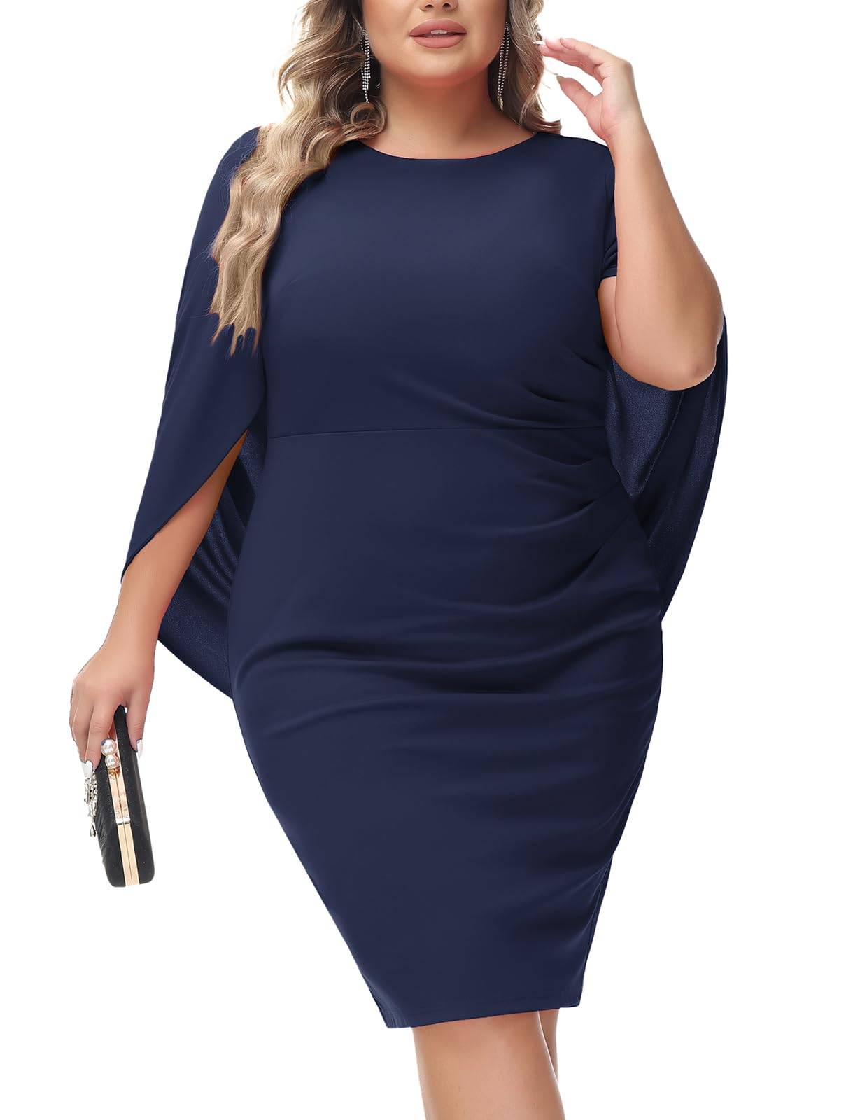 Women Plus Size Dresses Midi Party Short Dress