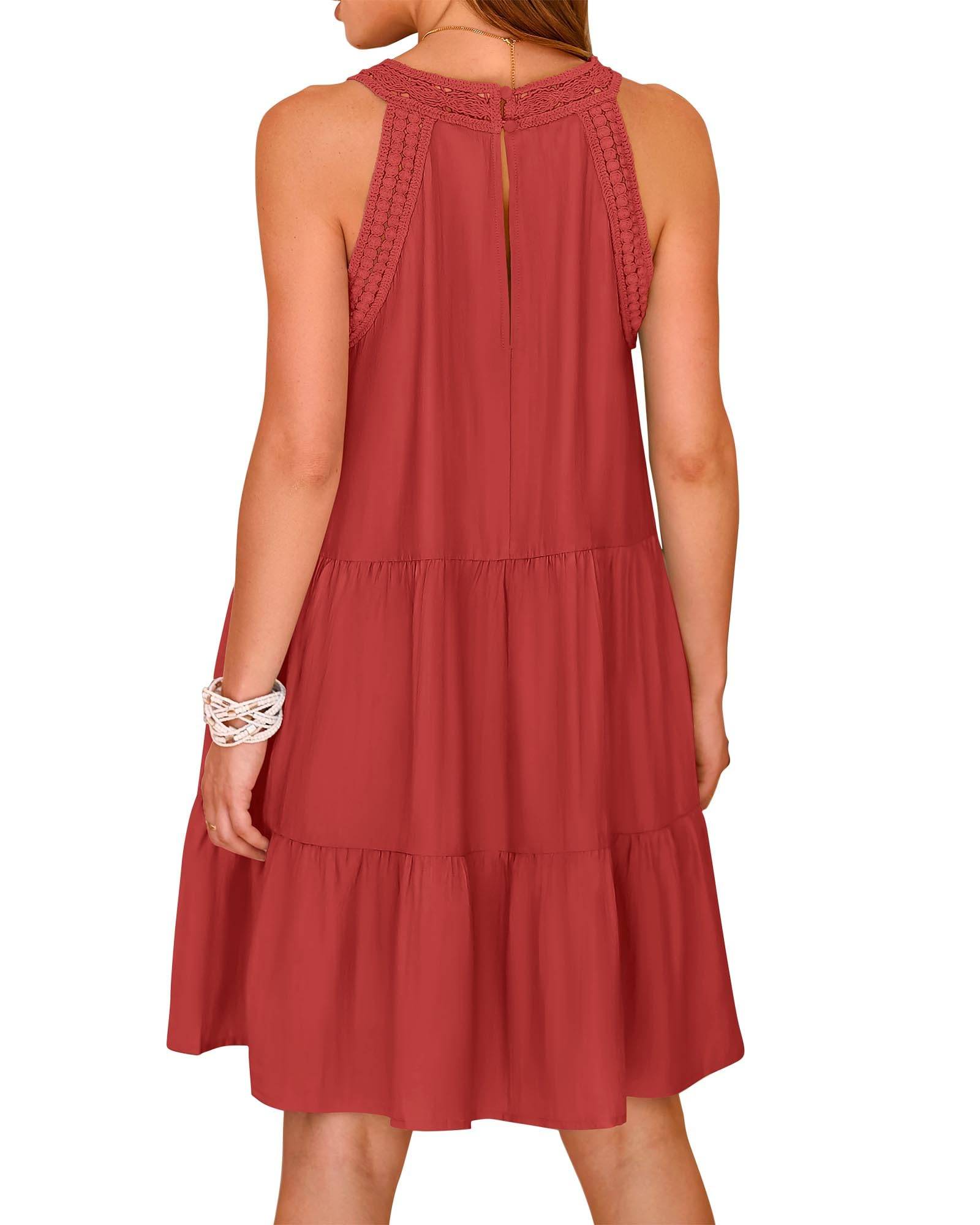 Womens Summer Casual Sundress A Line Dresses