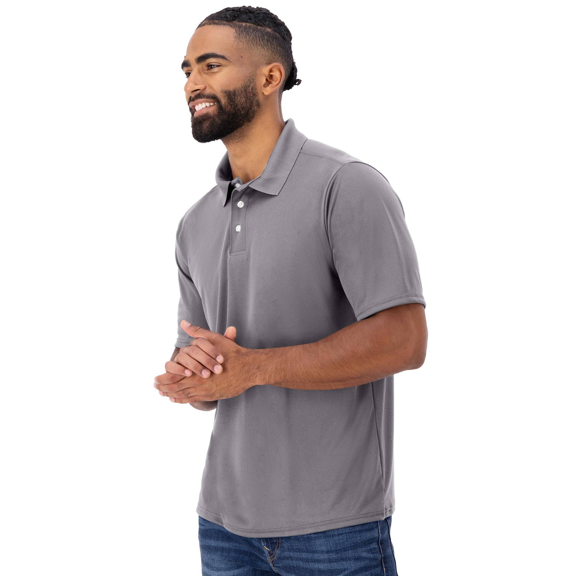 Mens Cool Dri Polo Shirt, Quick-Drying Performance Polo For Men, 40+ Upf Protection