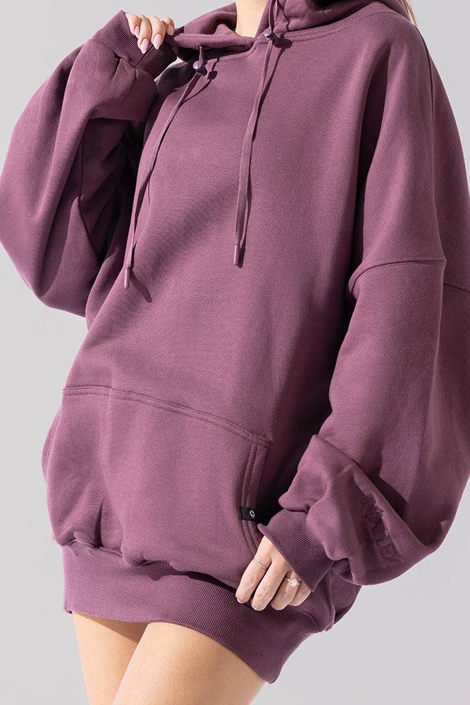 Long Cloud Hoodie - Deep Plum