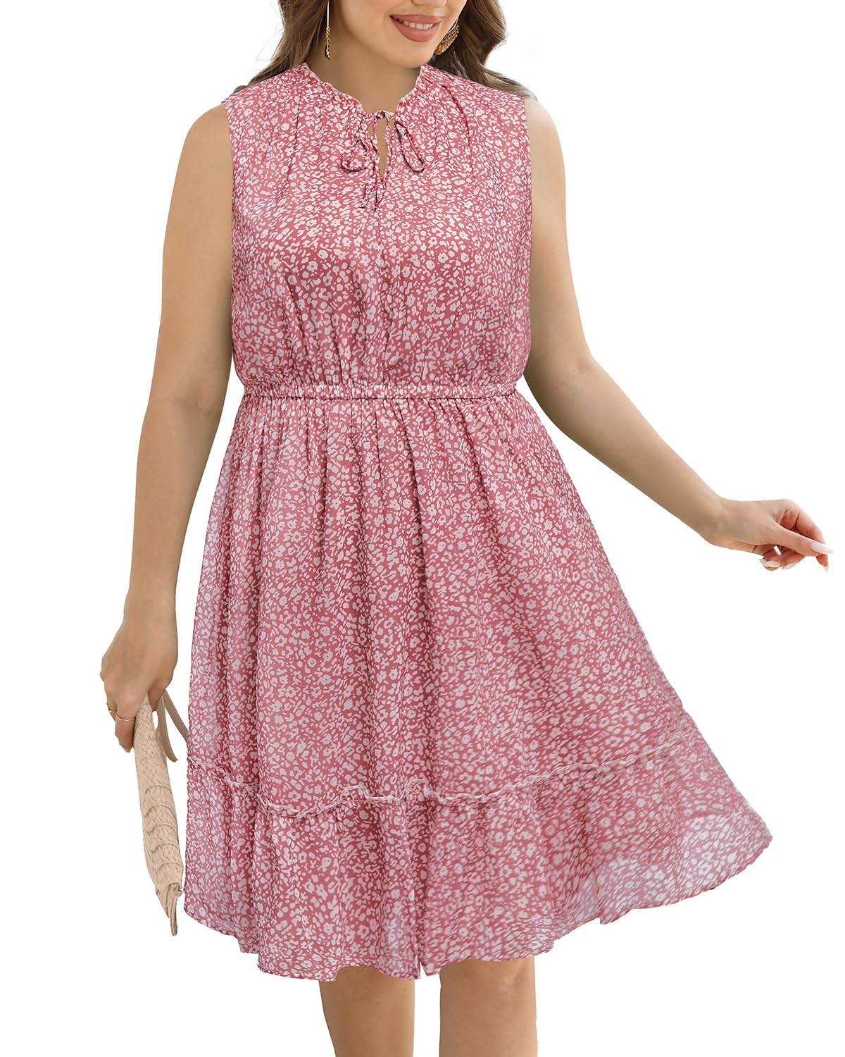 Plus Size Summer Short Dresses Boho Sundress