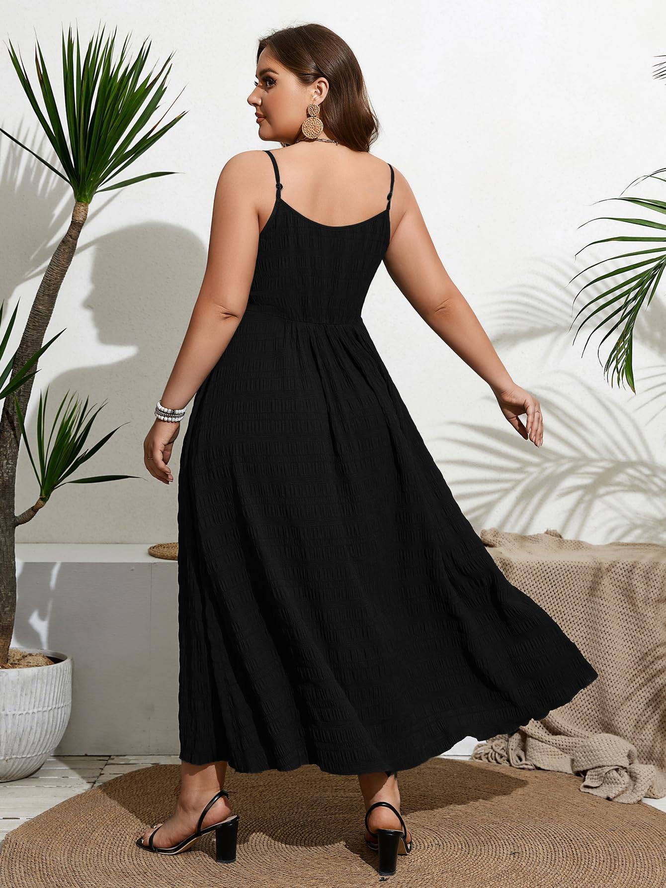 Women's Plus Size Dress A Line Maxi Long Dress