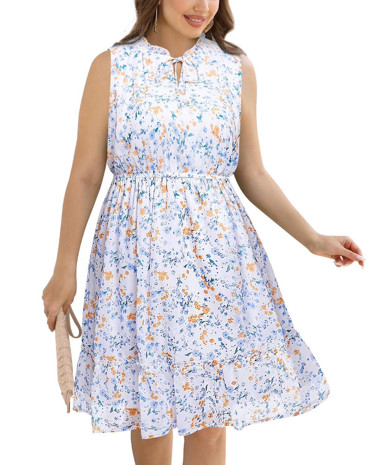 Plus Size Summer Short Dresses Boho Sundress