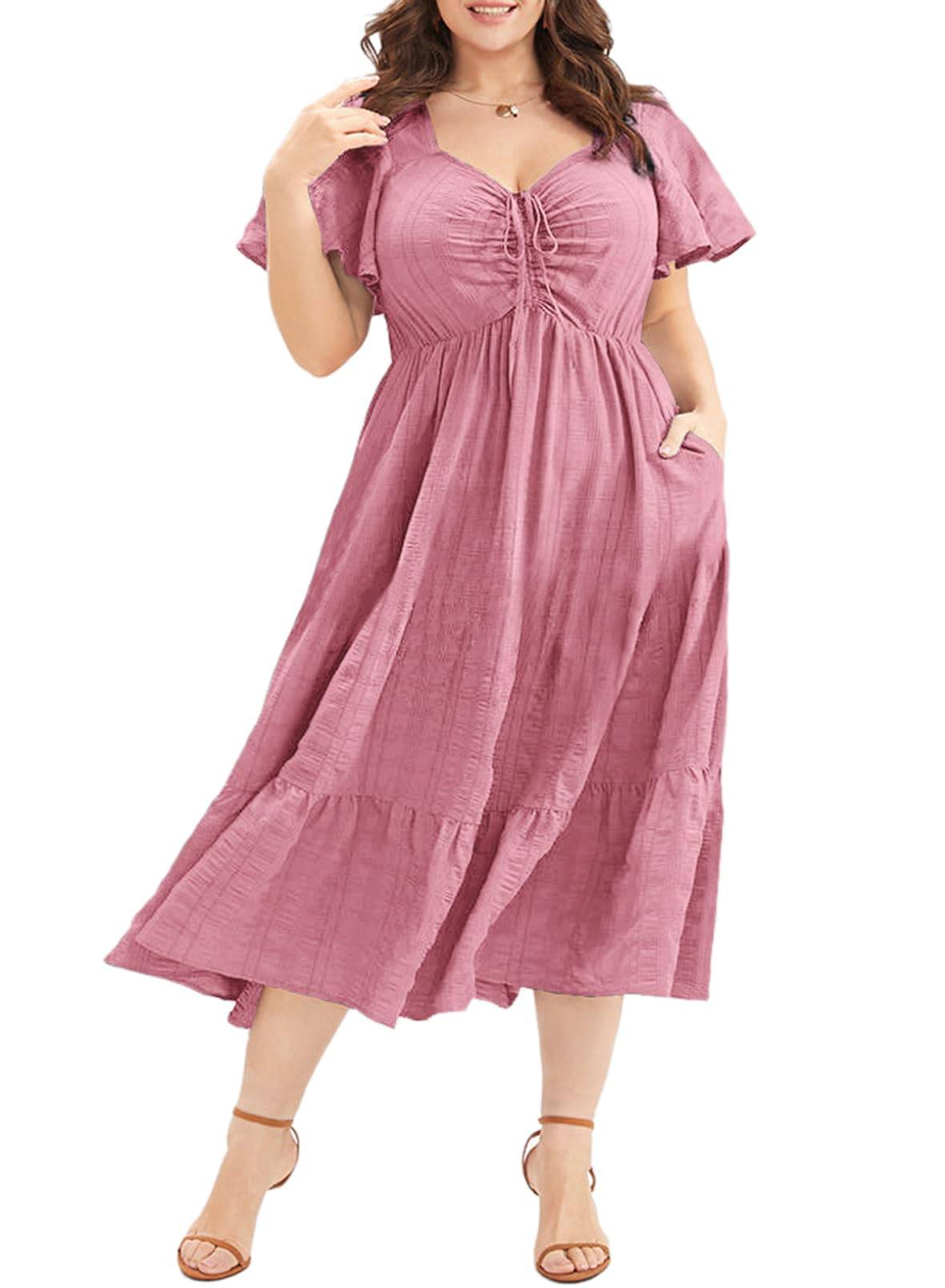 Womens Plus Size Dress Maxi Long Dresses