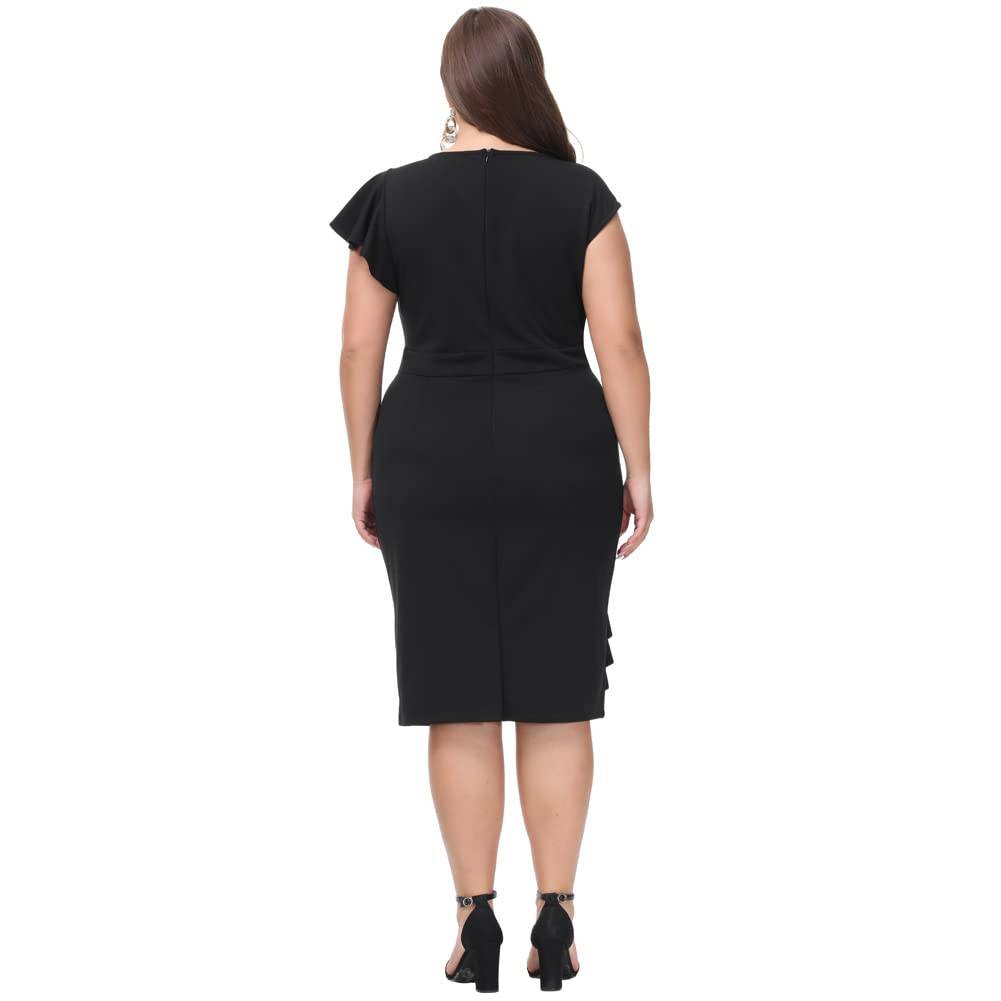 Women's Plus Size Vintage Party Pencil Dress