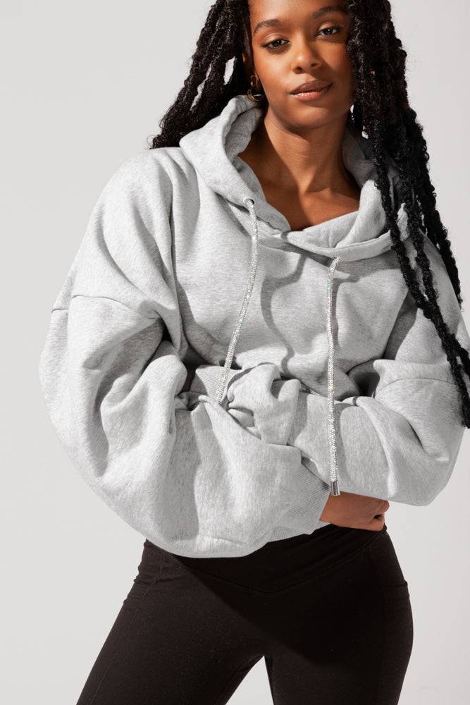 Shimmer Pullover Cloud Hoodie - Heather Grey