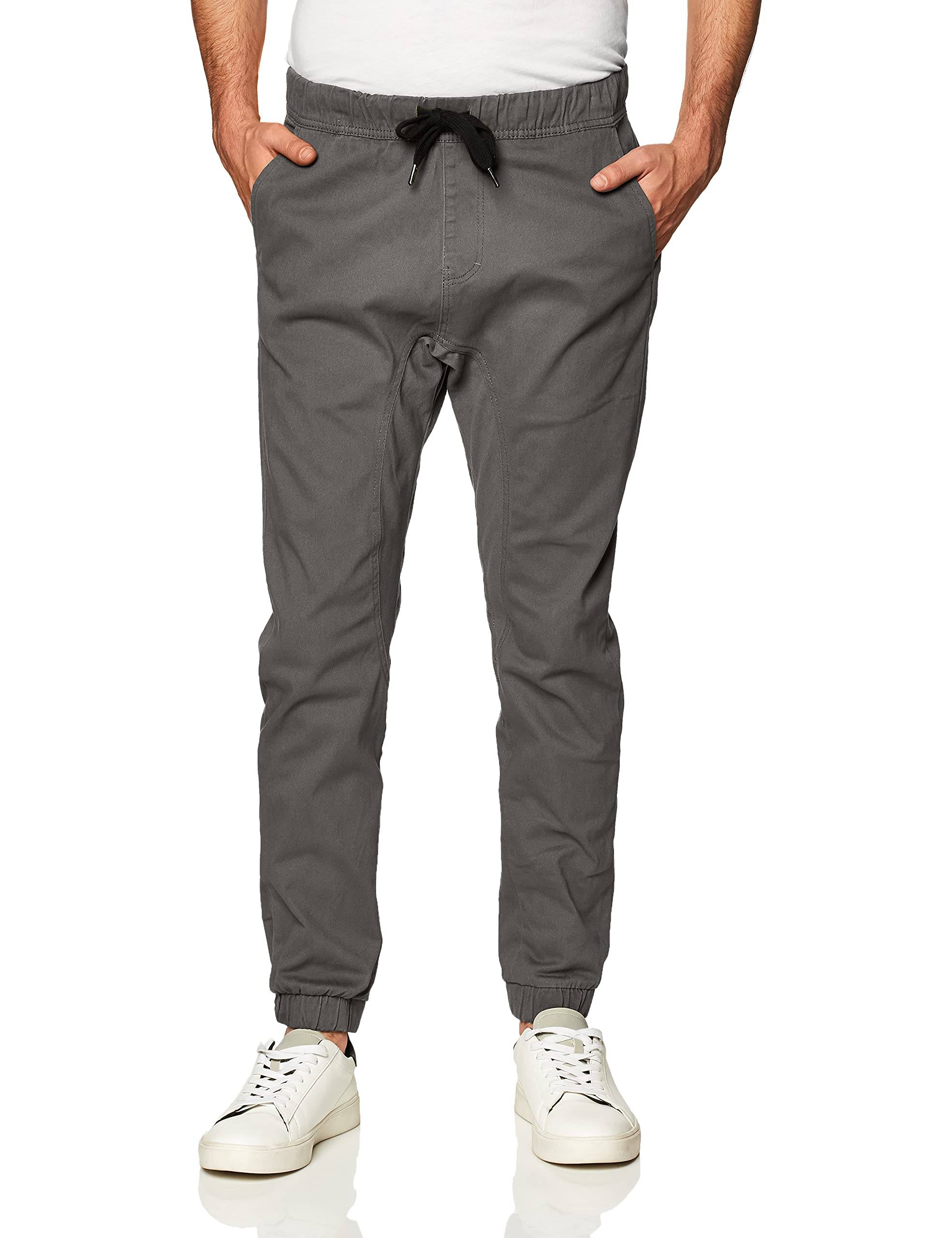 Men's Basic Stretch Twill Jogger Pants-Reg and Big &amp; Tall Sizes