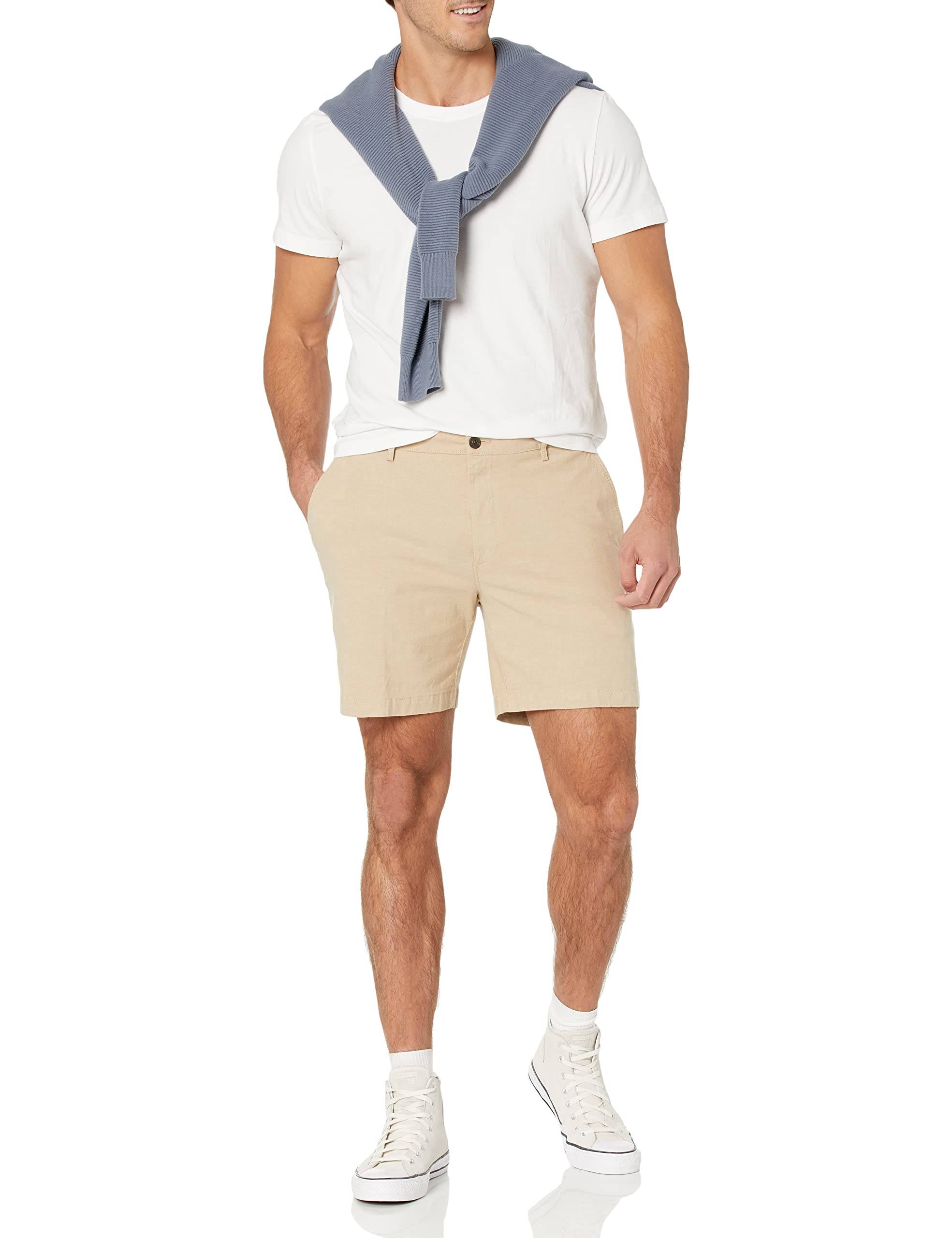 Men's Slim-Fit 7" Lightweight Comfort Stretch Oxford Shorts (Previously Goodthreads)