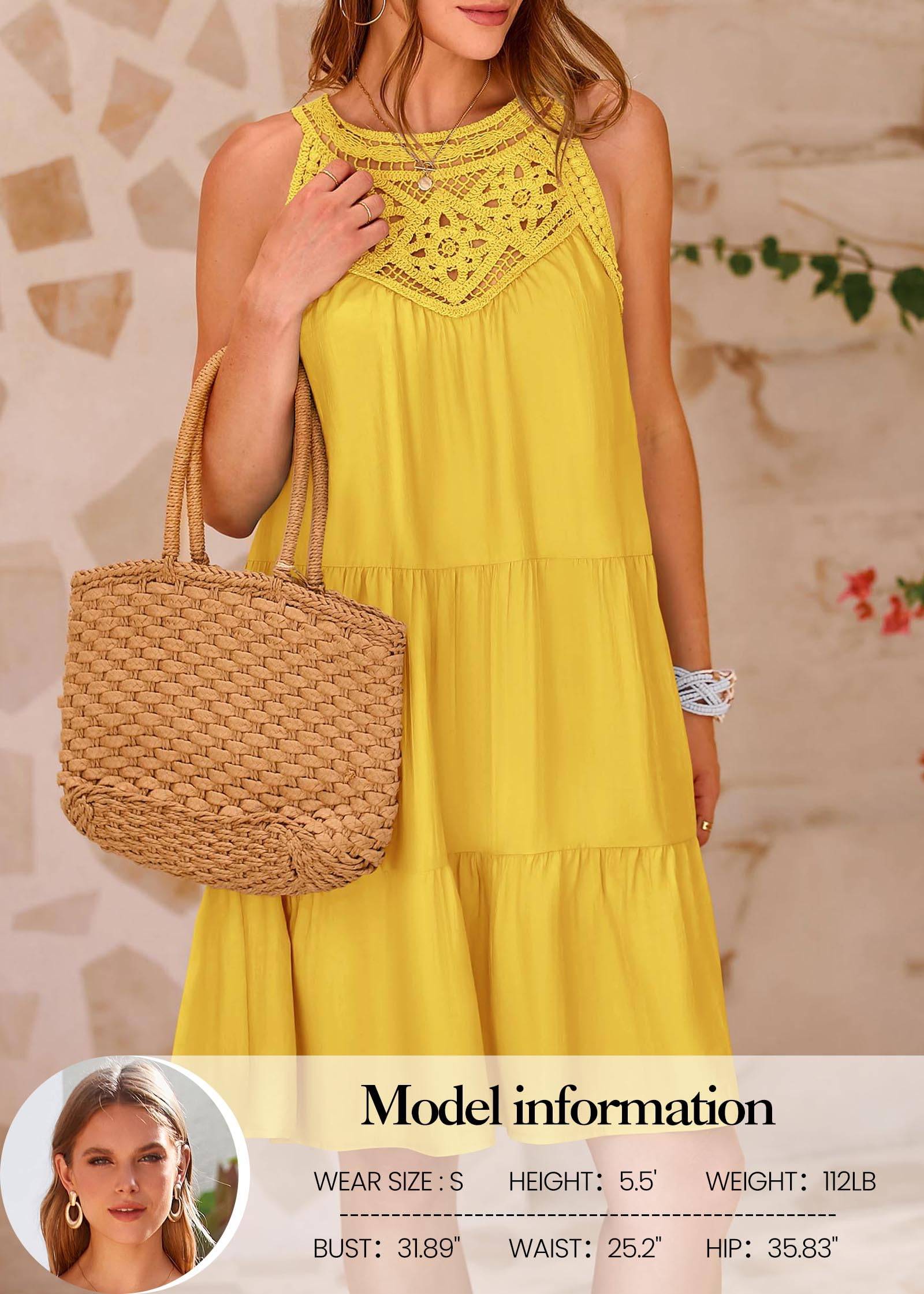 Womens Summer Casual Sundress A Line Dresses