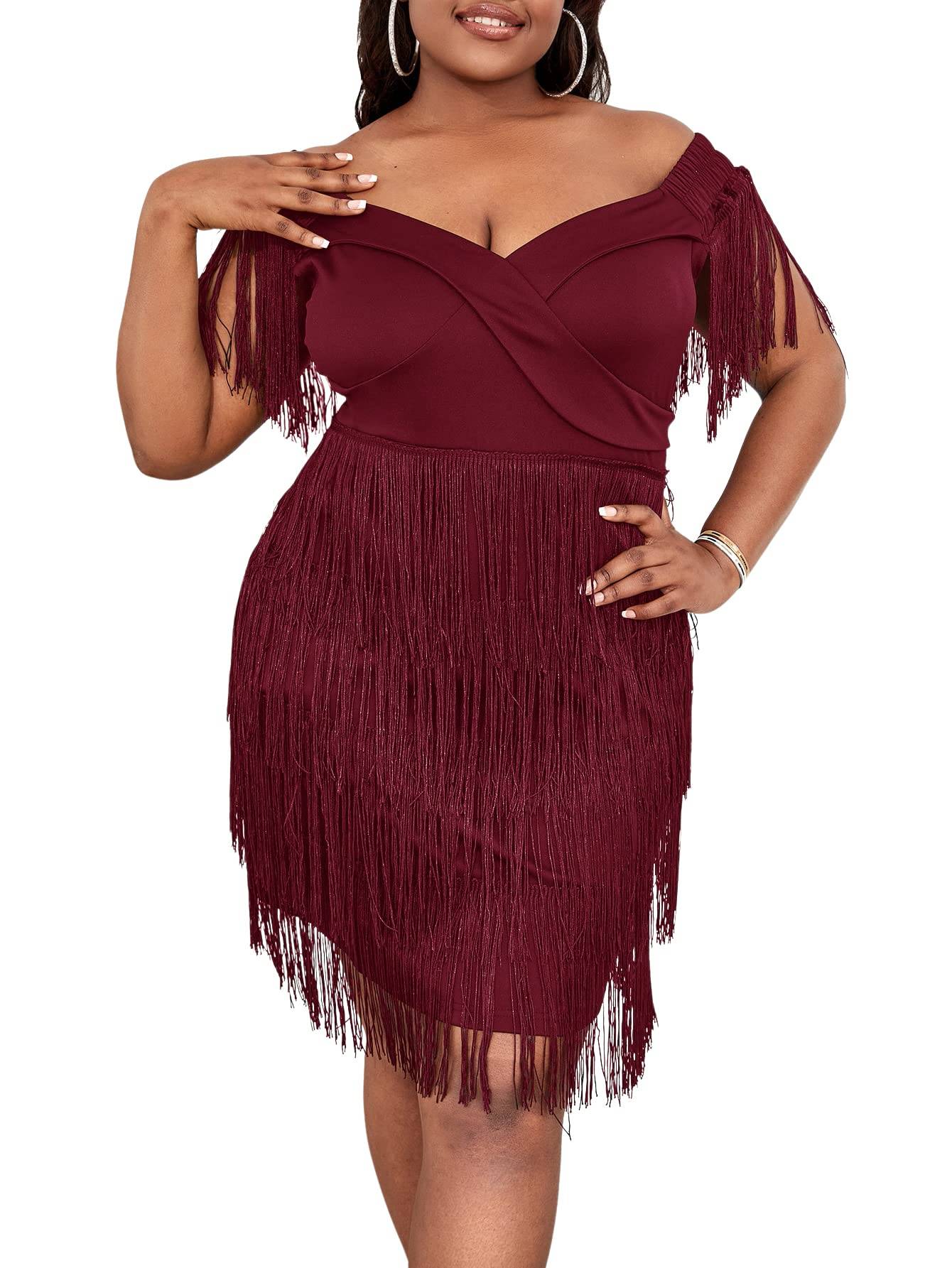 Women's Plus Size High Rise Party Dress