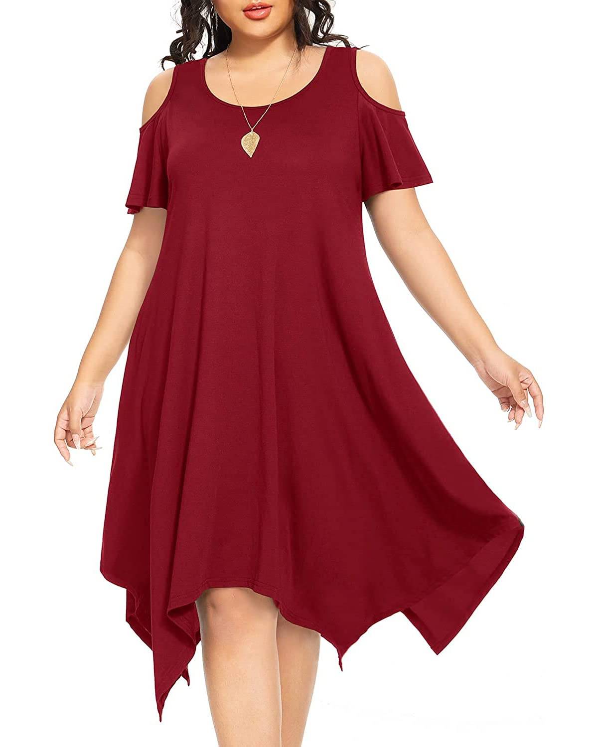 Women's Plus Size Sundress Dress with Pockets