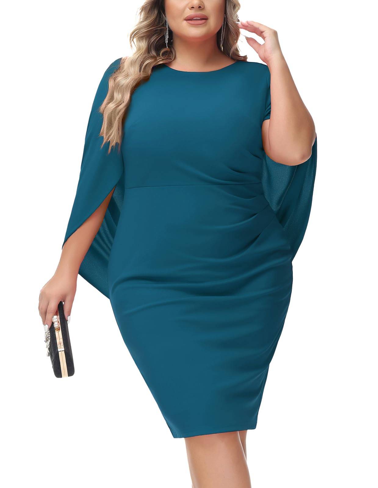 Women Plus Size Dresses Midi Party Short Dress