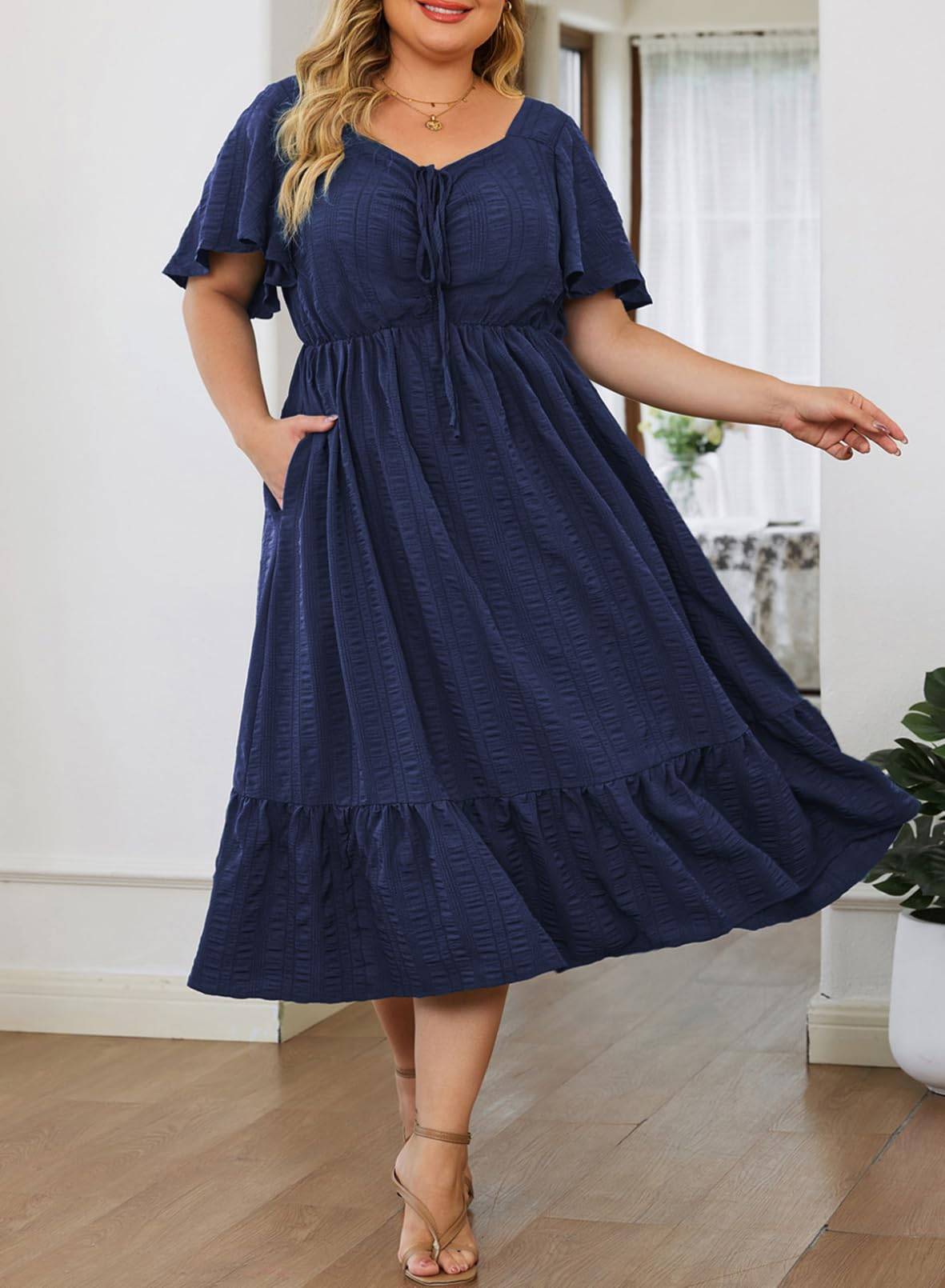 Womens Plus Size Dress Maxi Long Dresses