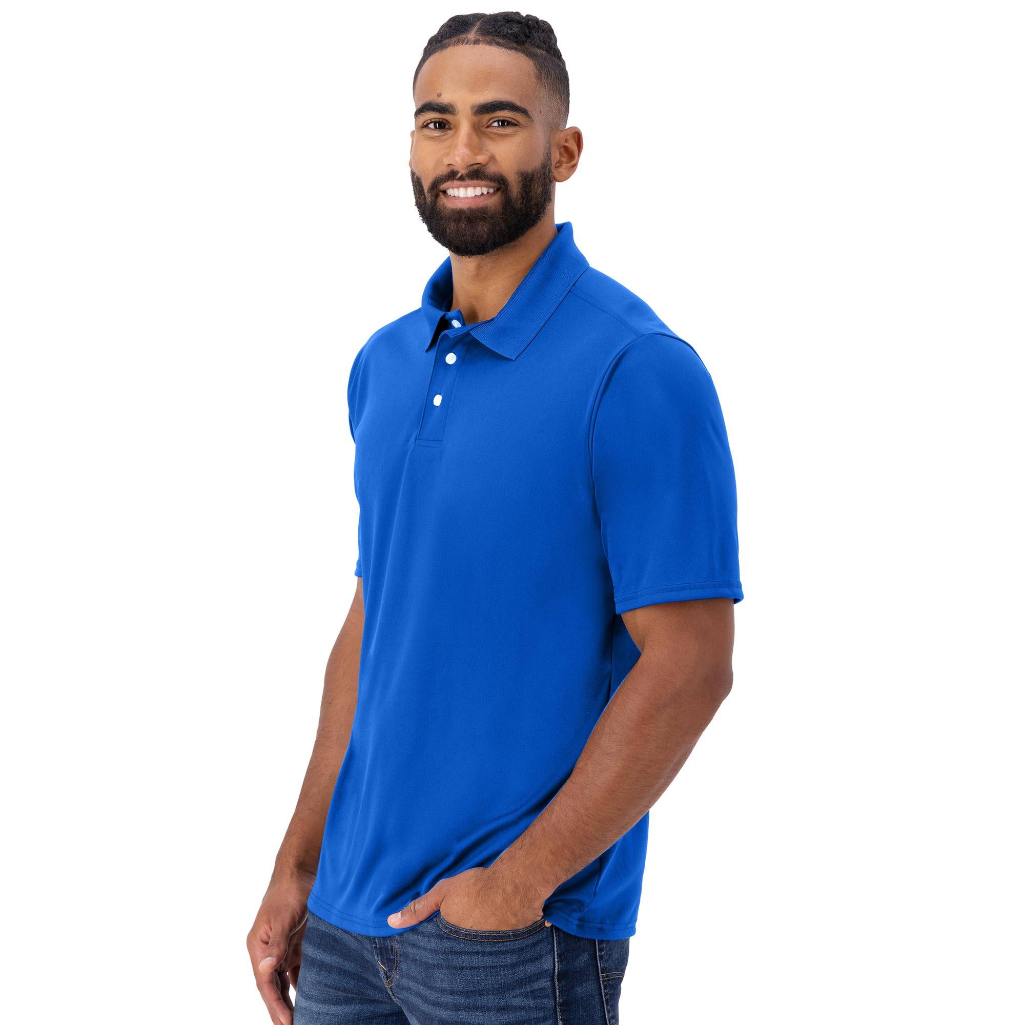 Mens Cool Dri Polo Shirt, Quick-Drying Performance Polo For Men, 40+ Upf Protection