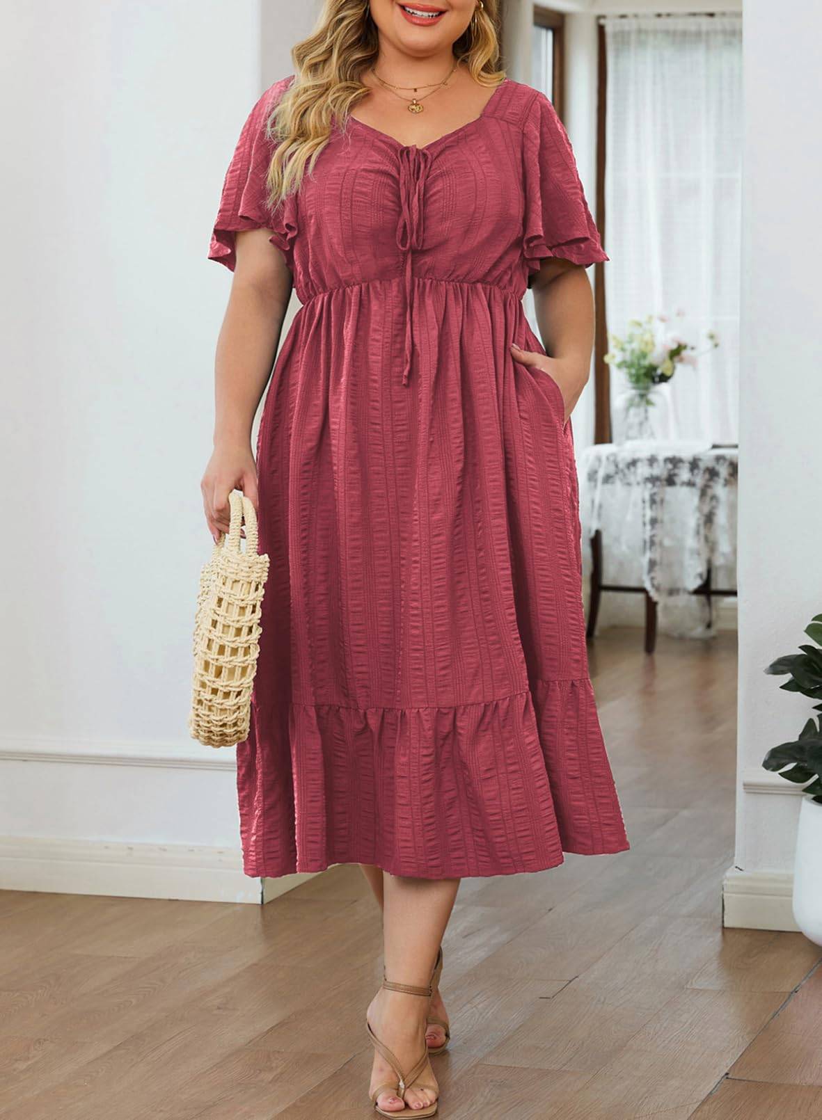 Womens Plus Size Dress Maxi Long Dresses